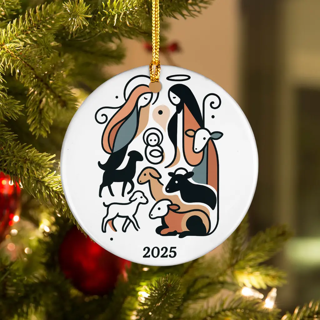 christmas decor holy family ornament