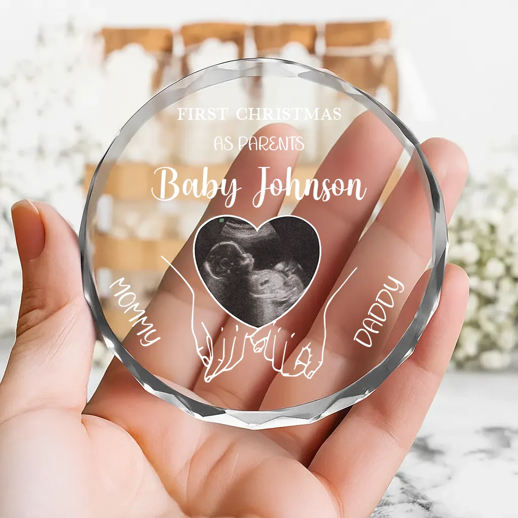 Custom Baby Sonogram Christmas Ornament