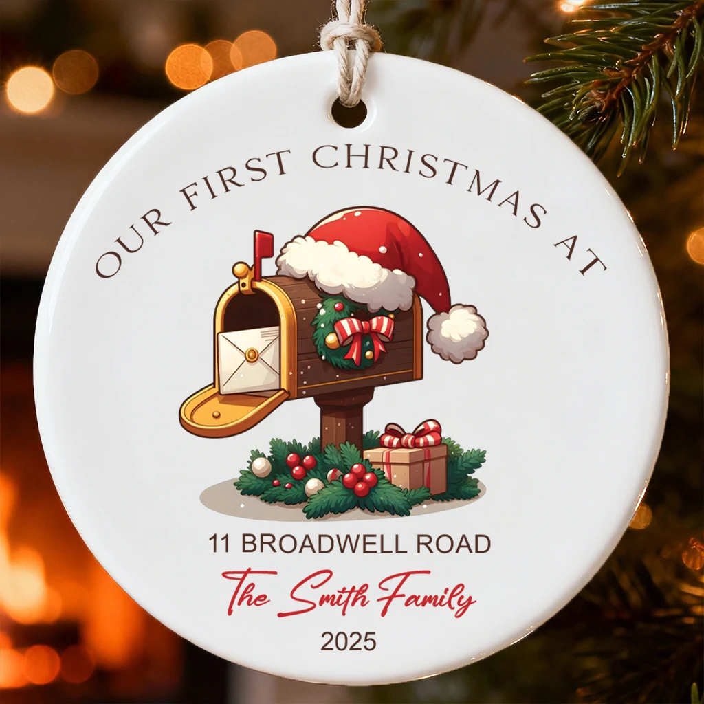 Custom Housewarming Gift Ornament | Personalized New Home Keepsake for Family Christmas 2025
