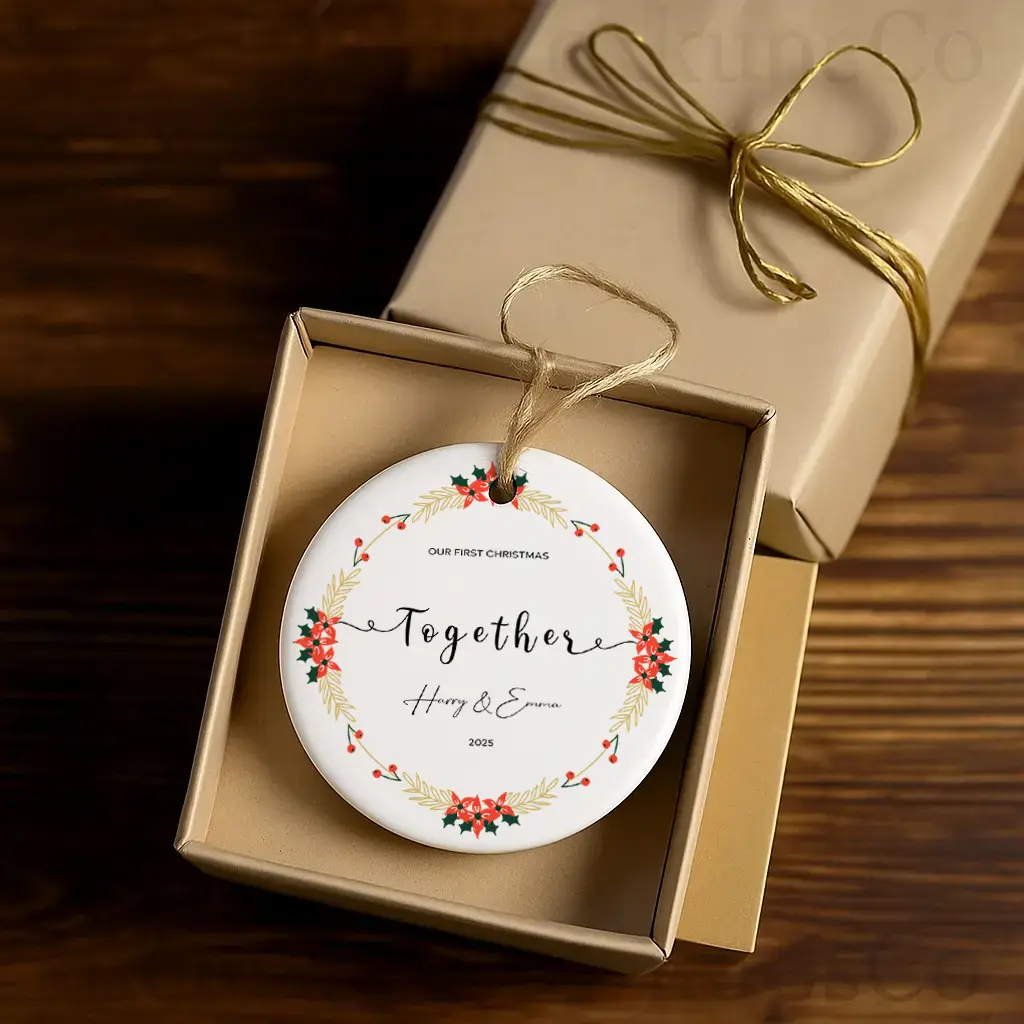 custom name couple keepsake ornament