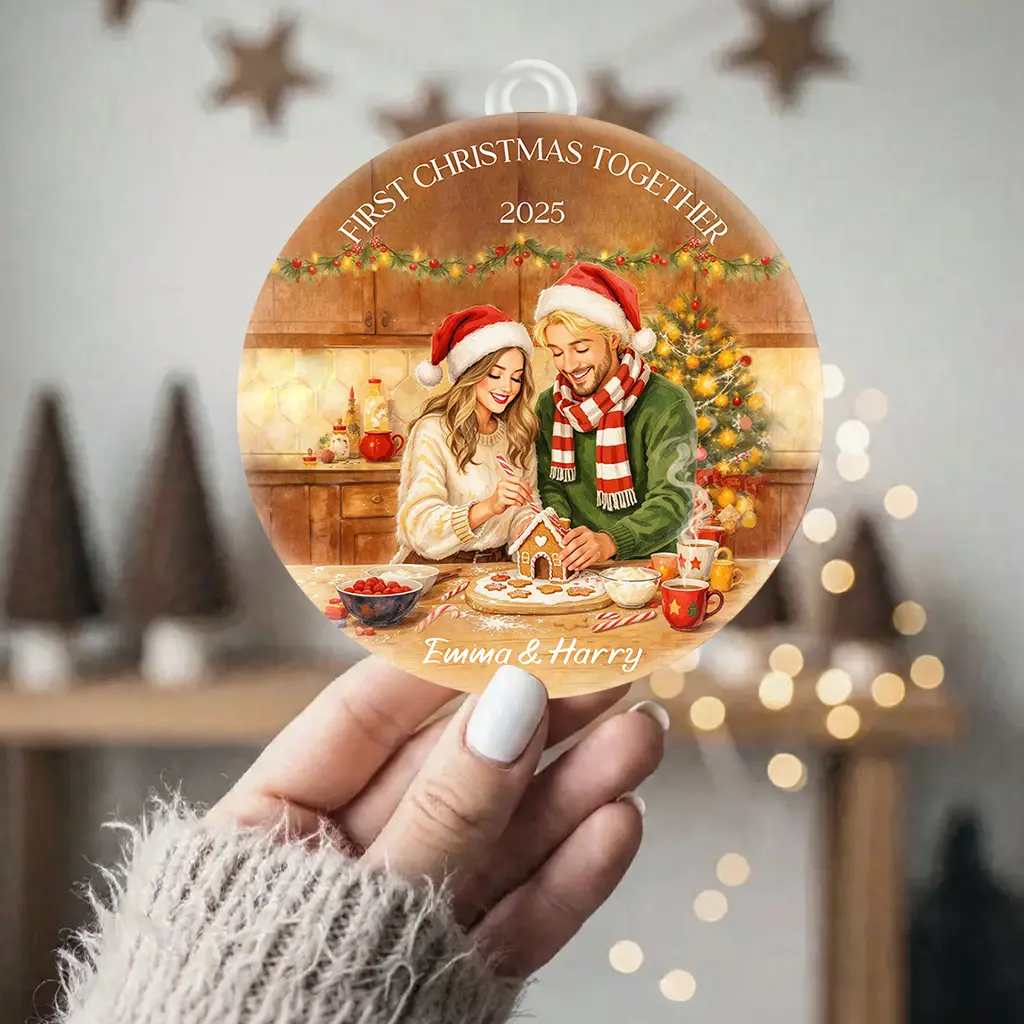 custom portrait soulmate ornament