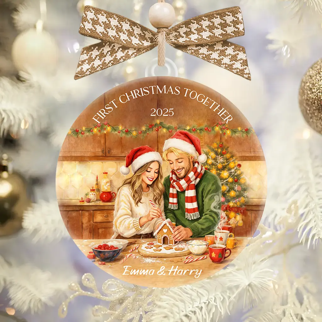 custom portrait soulmate ornament