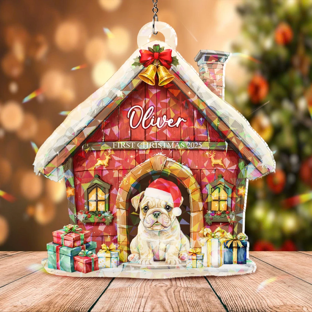 First Christmas Dog Acrylic Hologram Ornament