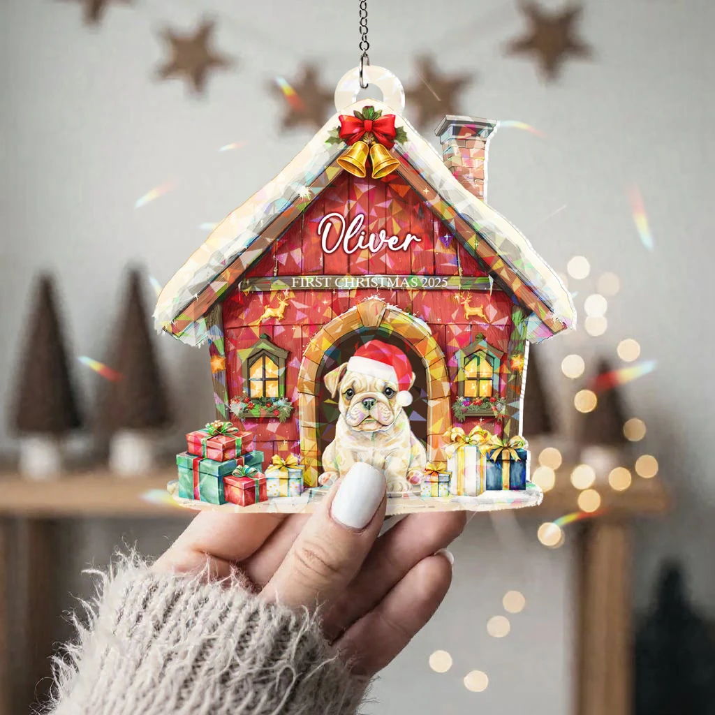 First Christmas Dog Acrylic Hologram Ornament