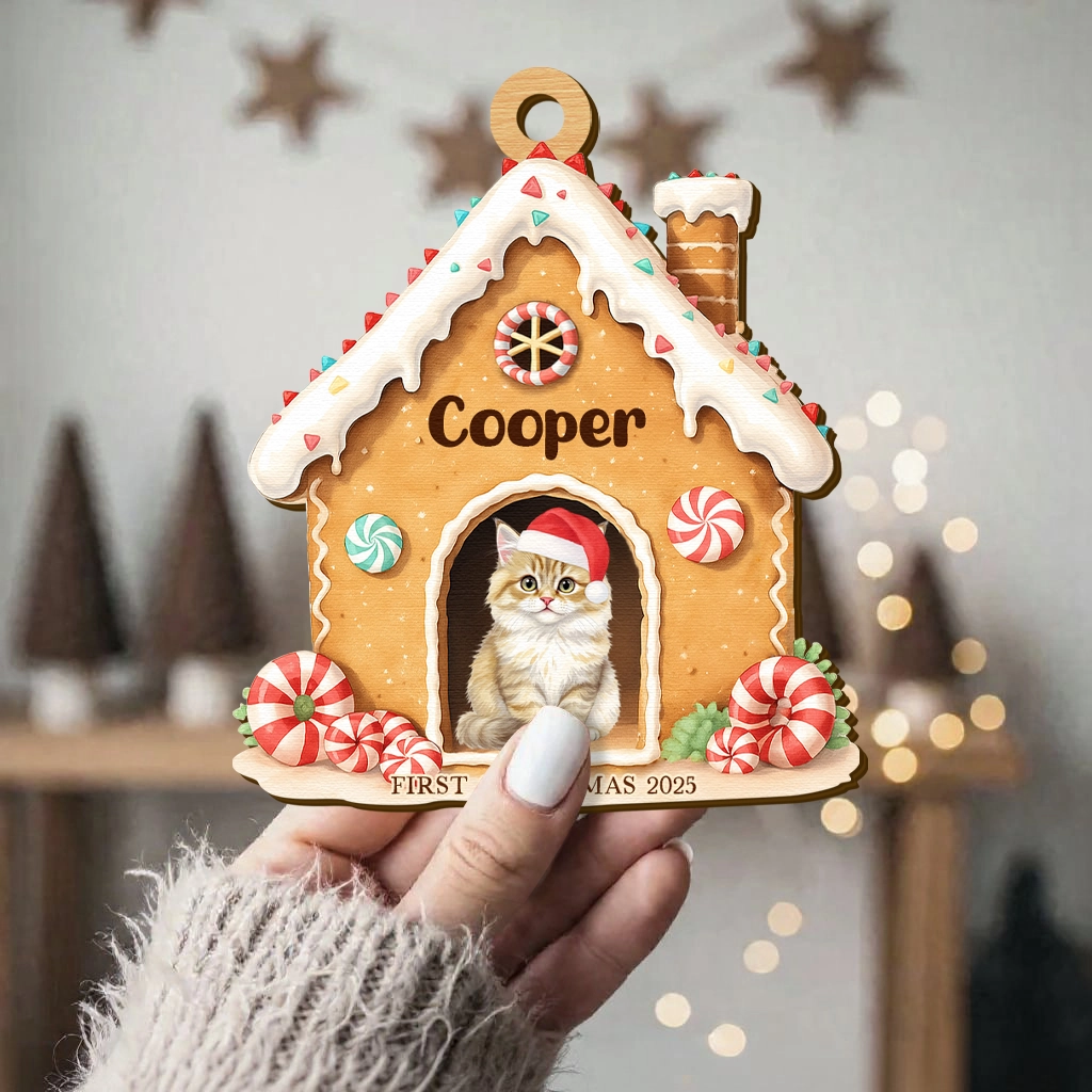 First Christmas Dog Wooden Ornament