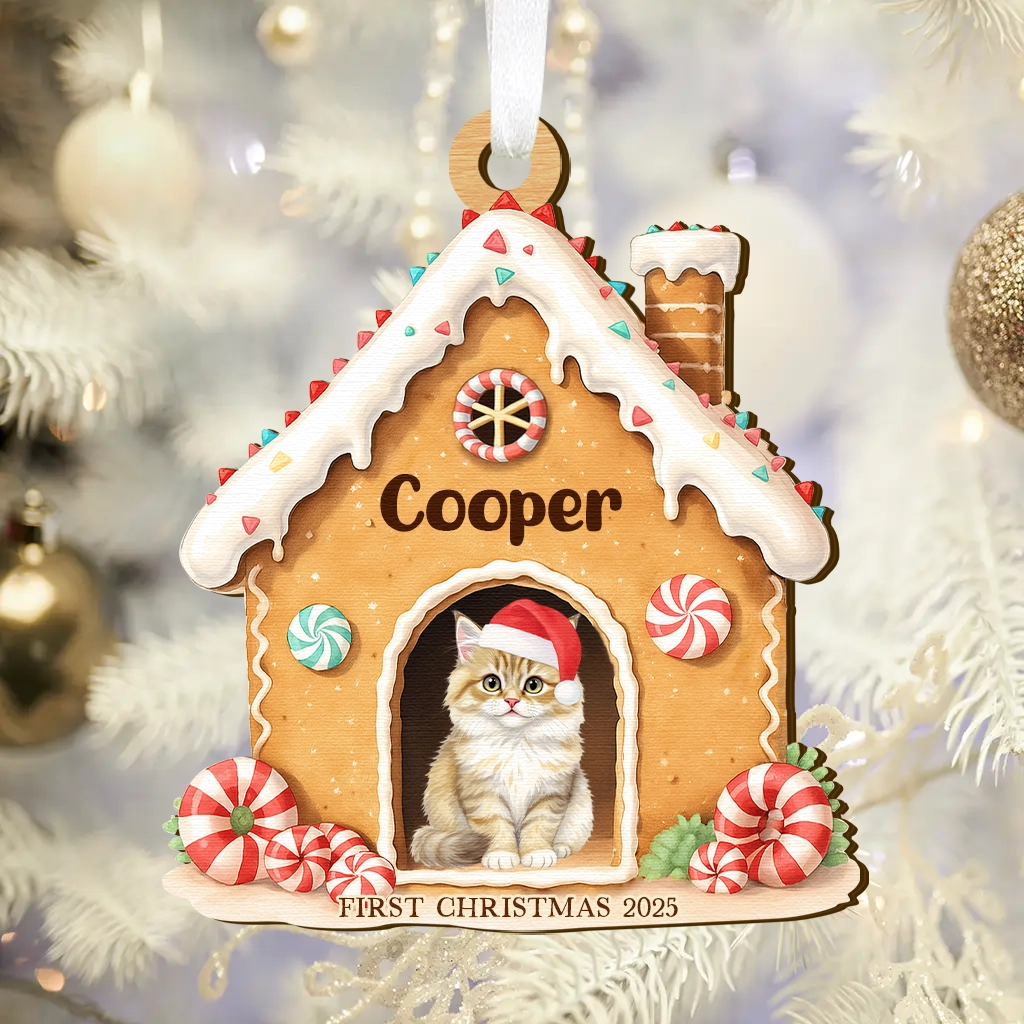 First Christmas Dog Wooden Ornament