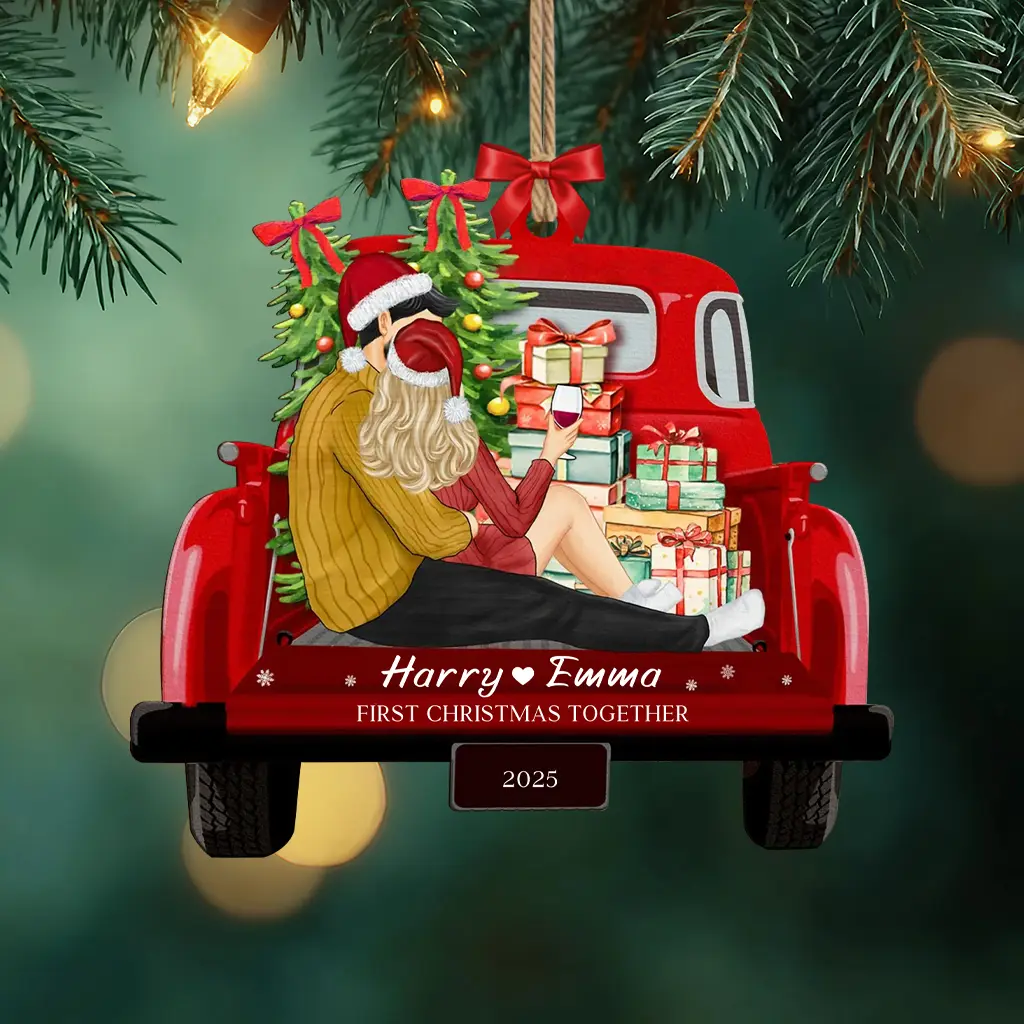 heirloom quality round couple ornament