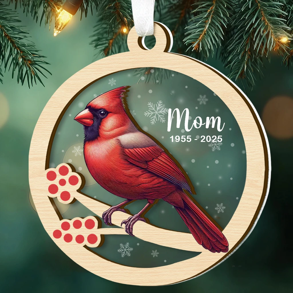 Lasting Presence Cardinal Memorial Ornament | A Heartfelt Tribute to Loved Ones Who Remain Forever Near