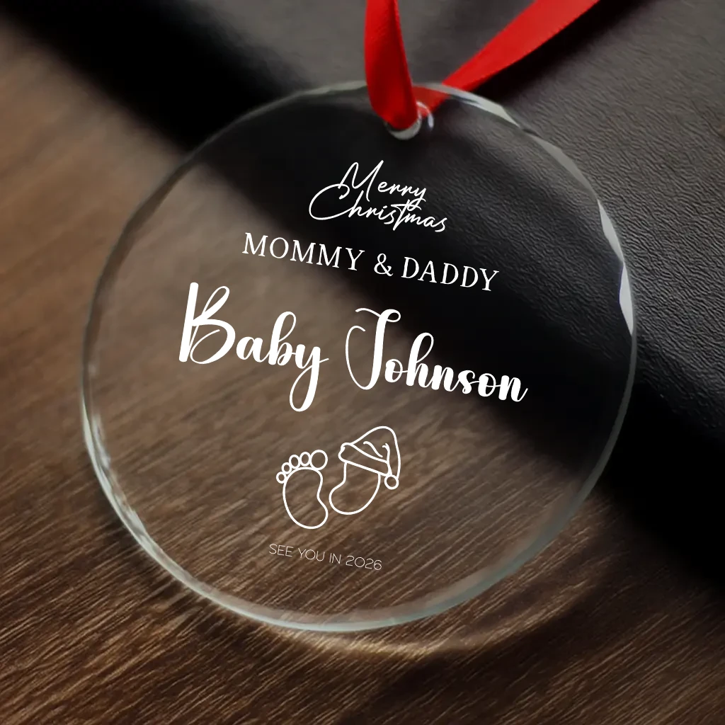 Personalized Baby Booties Ornament