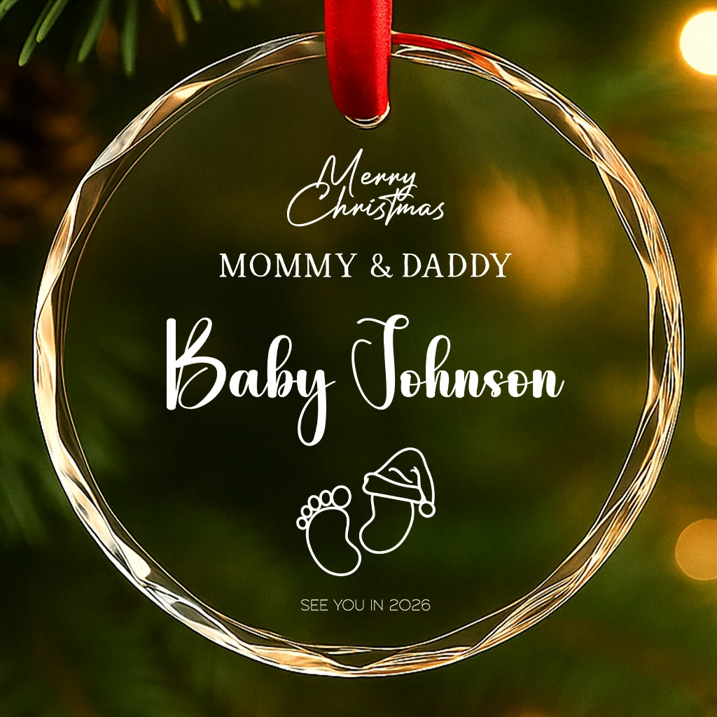 Personalized Baby Booties Ornament