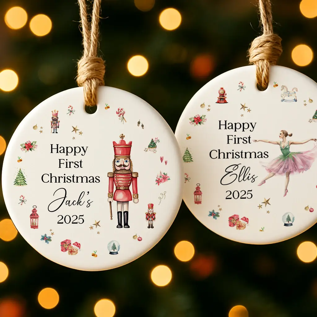 Personalized Baby Nutcracker Ornament | Unique Custom Christmas Gift 2025 | Perfect Christmas Decoration
