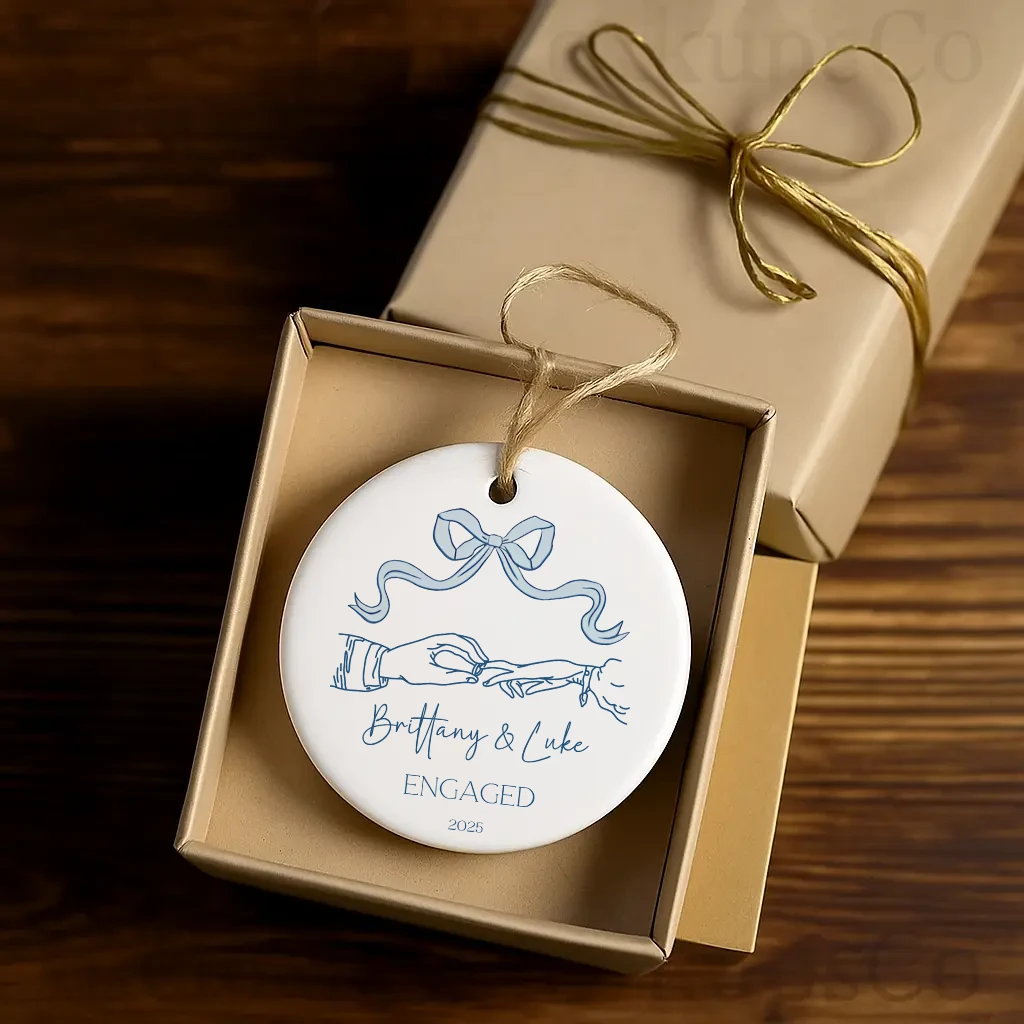 personalized engagement ring ornament