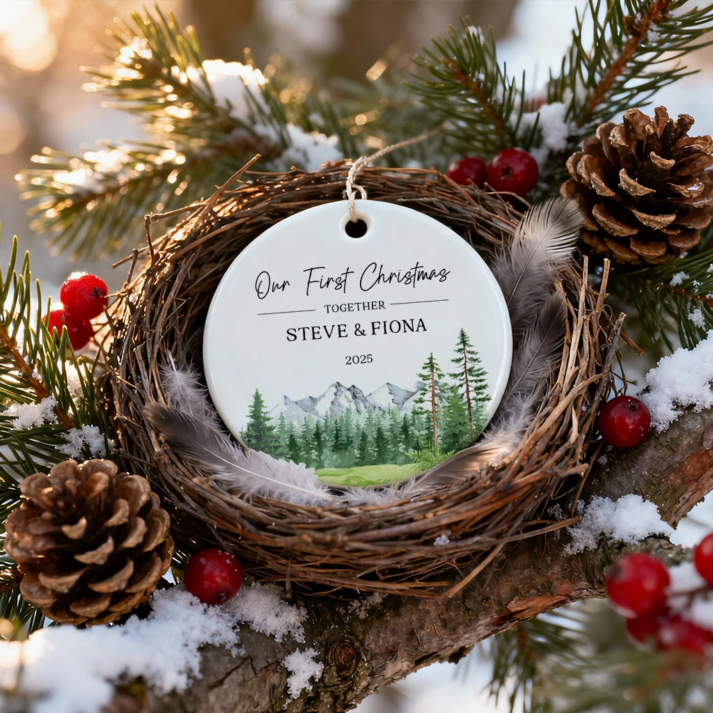 Personalized Mountain Forest Keepsake