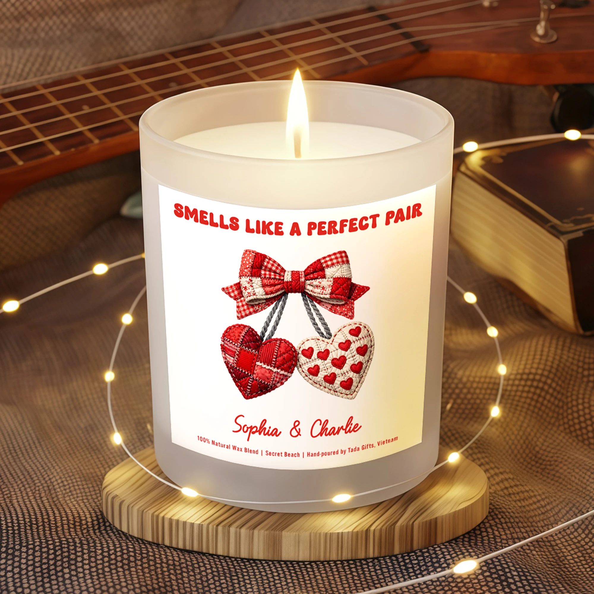 Personalized Smells Like A Perfect Pair Candle – Valentines Gift for Him, Valentines Gift for Husband, Valentines Day Gift for Couple