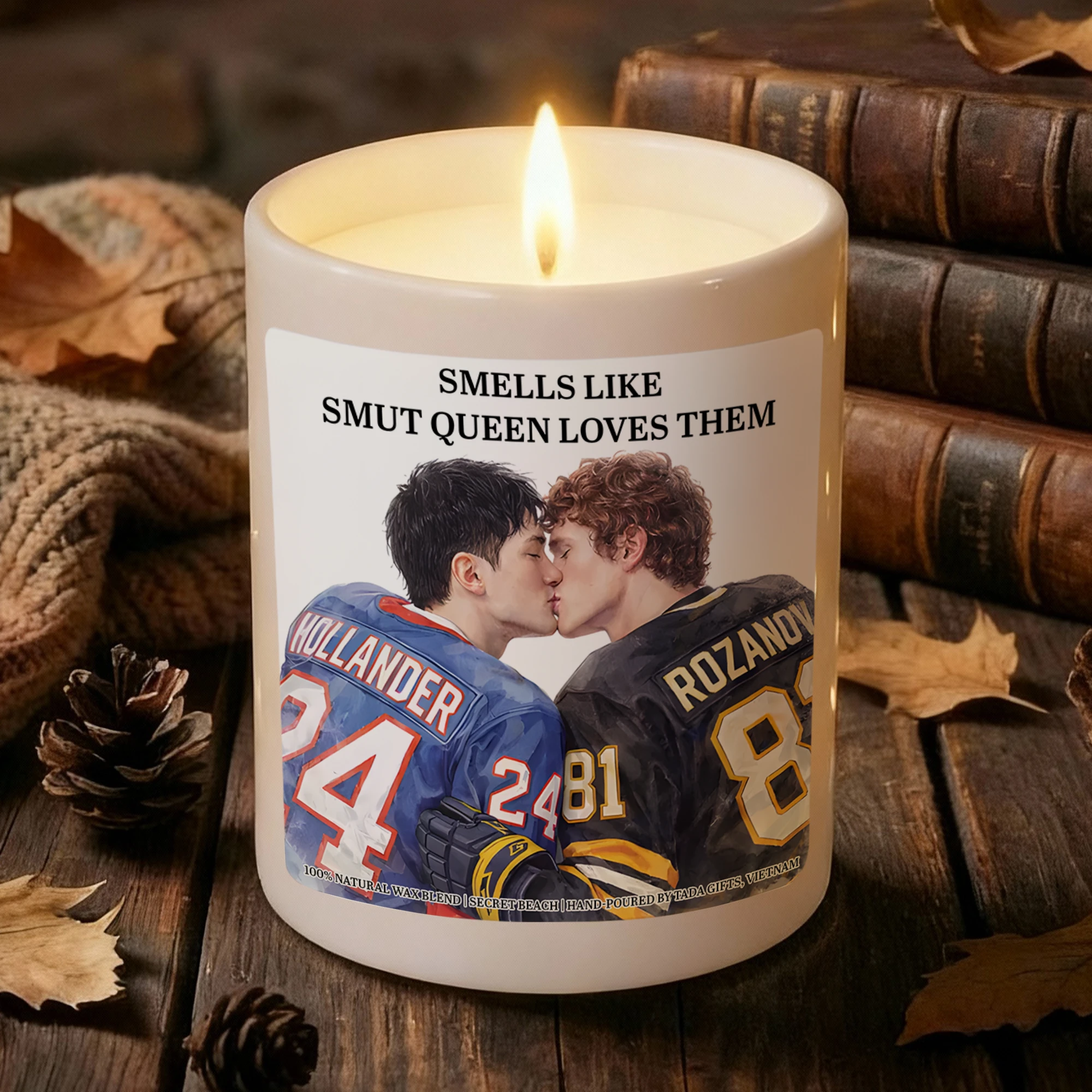 Heated Rivalry Candle, Shane Hollander & Ilya Rozanov Scented Candle