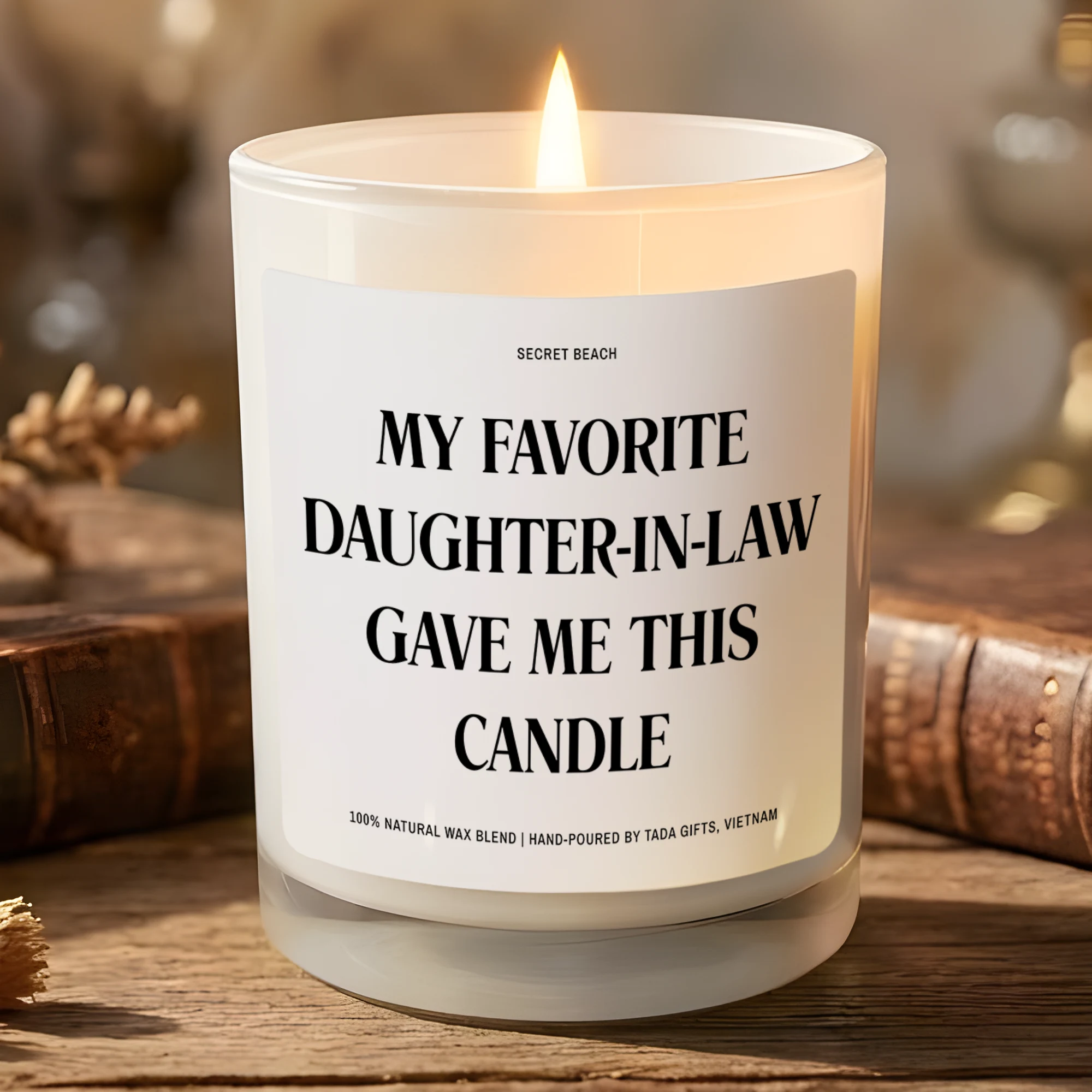 Funny Mother in Law Candle Gift from Daughter in Law, Wedding Gift for Mother of Groom, Unique Thank You Gift, Humor Gift for MIL