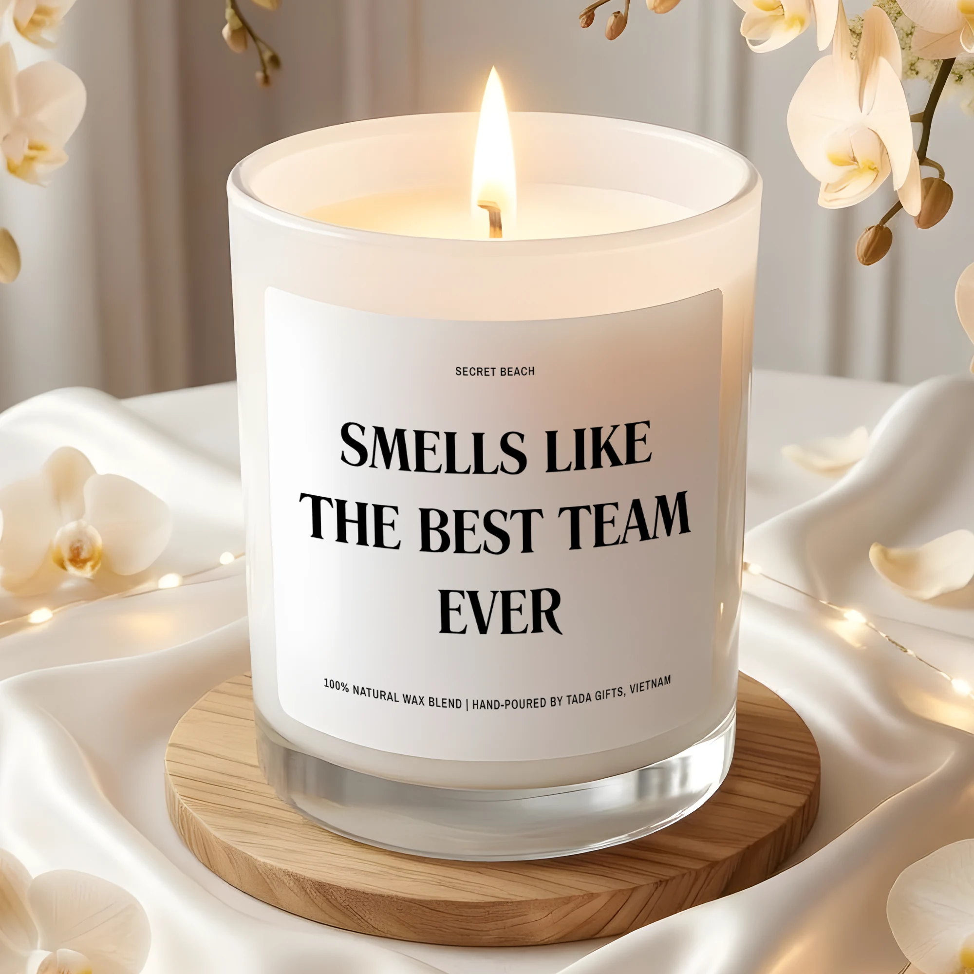 Smells Like The Best Team Ever Candle – Coworker Appreciation Gift – Office Decor – Farewell Gift for Colleague