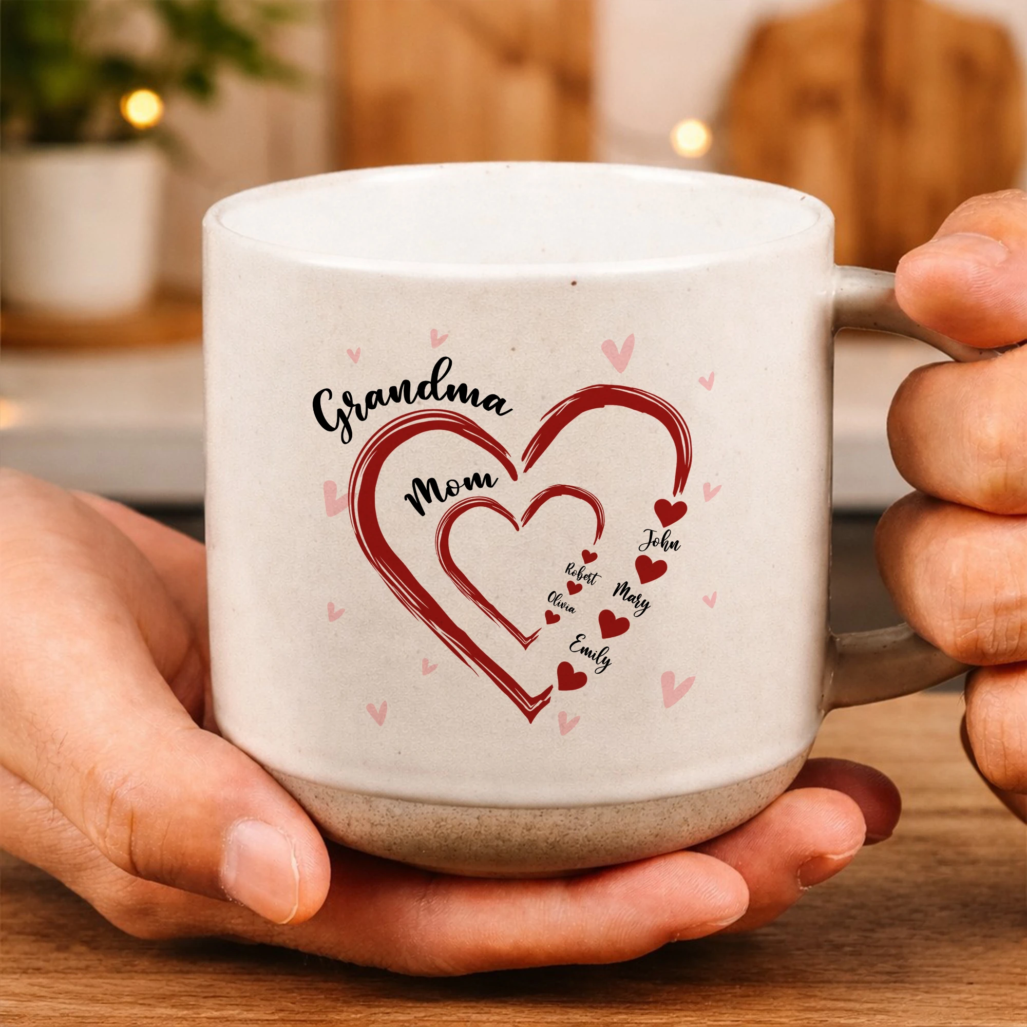 Personalized Grandma Mug for Mom, Custom Name Coffee Mug, Mothers Day Gift, Family Name Mug, Gift for Grandma