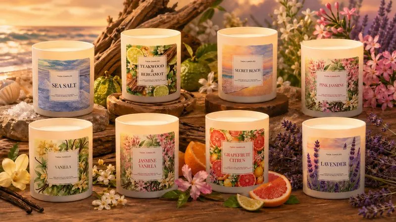 Best Home Fragrance Candles from Tada Gifts: Wickless Scents for a Cozy Home