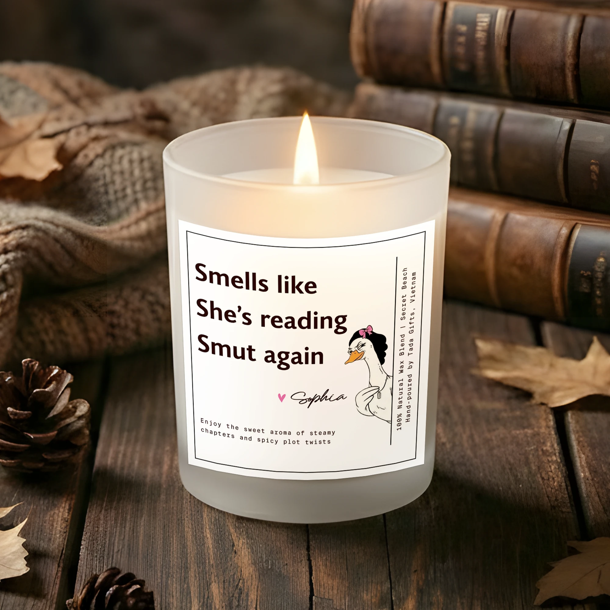 Gifts for Bookworms, Bookish Candle, Bookish Gifts, Gifts for Book Readers, Reader Gifts, Smells like she’s reading smut again