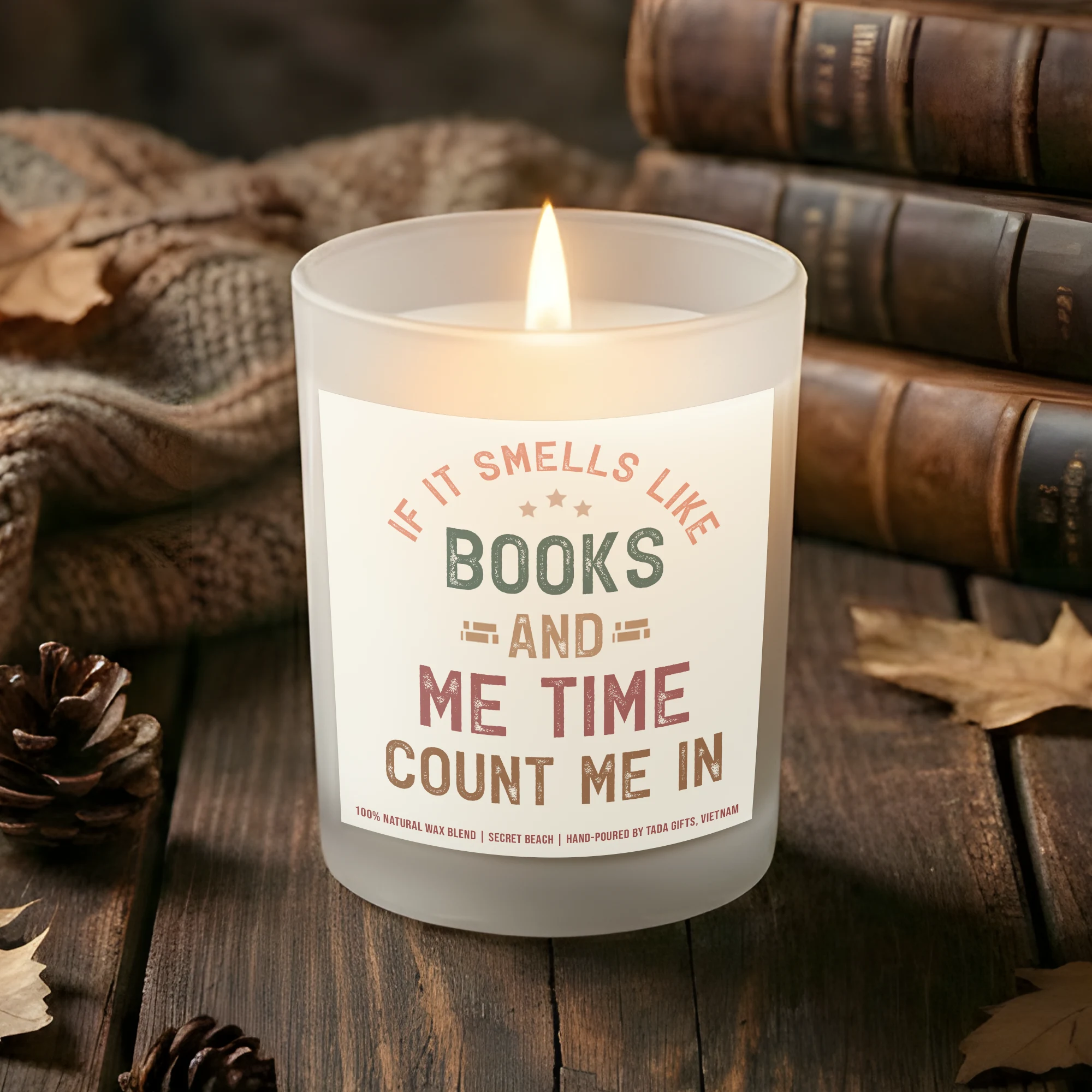 Gifts for Bookworms, Bookish Candle, Bookish Gifts, Gifts for Book Readers, Reader Gifts, If It Smells Like Books & Me Time, Count Me In