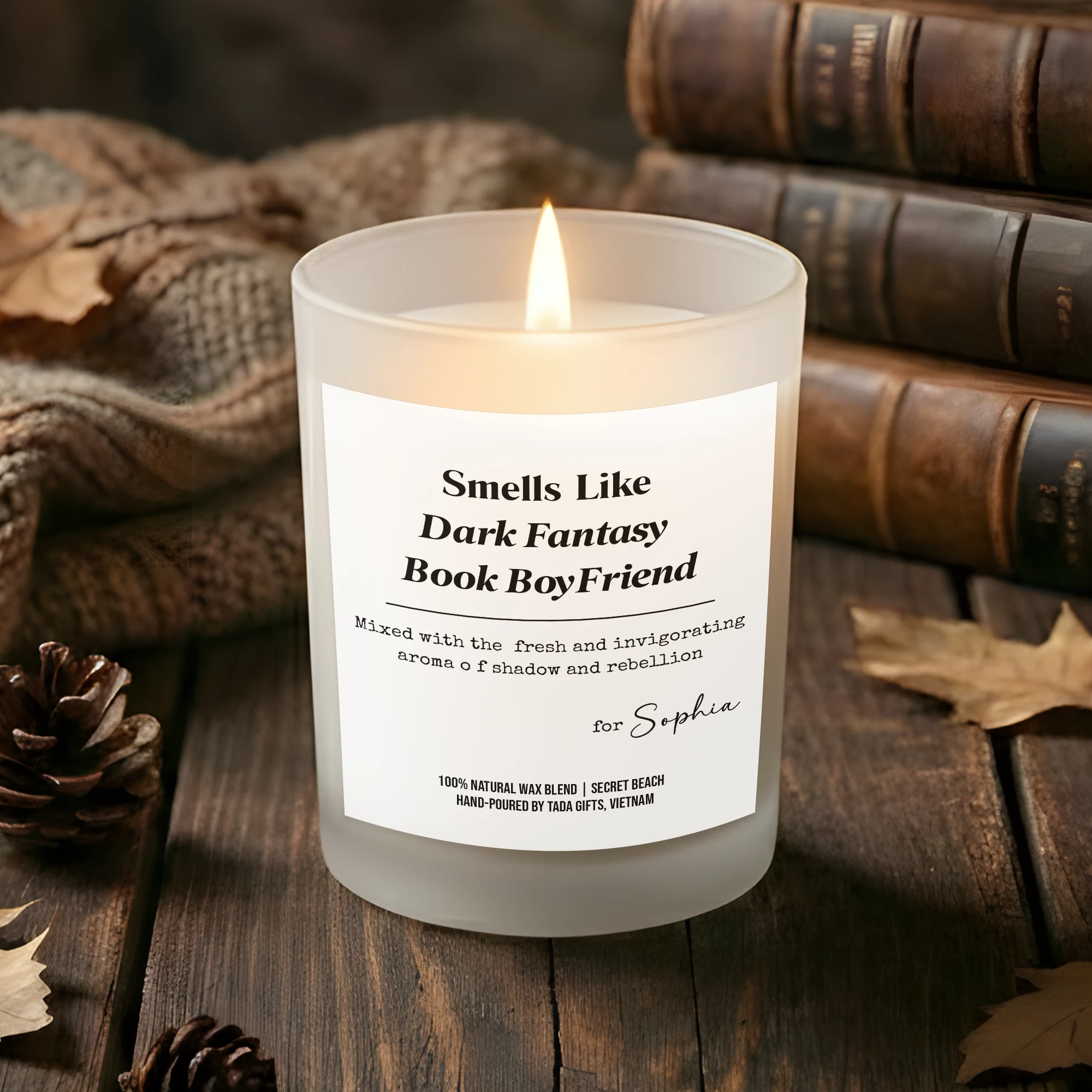 Gifts for Bookworms, Bookish Candle, Bookish Gifts, Gifts for Book Readers, Reader Gifts, Smells Like Dark Fantasy Book Boyfriend