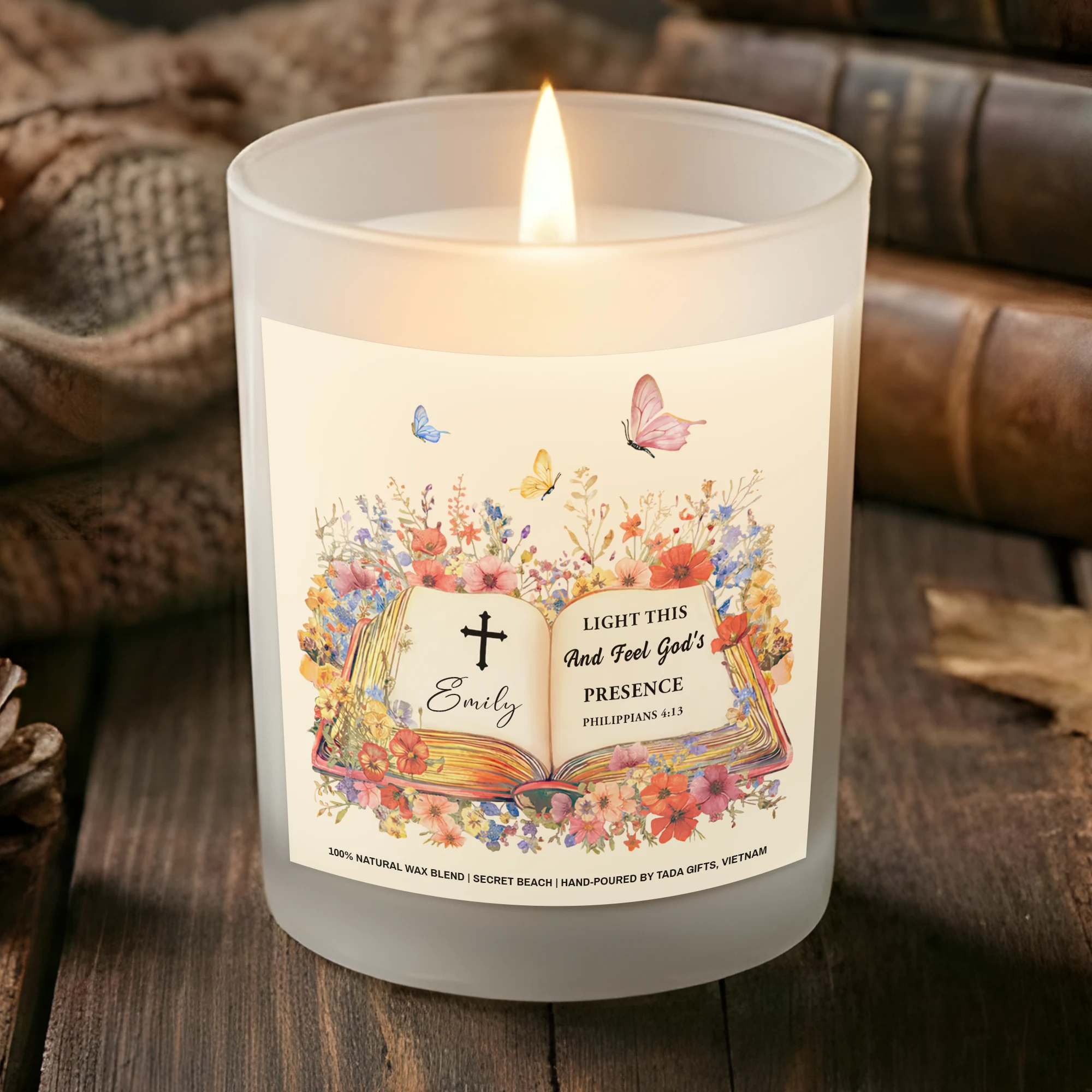 Bookish Candle, Gifts for Book Readers, Light This And Feel God’s, Bookish Candle, Reader Gifts