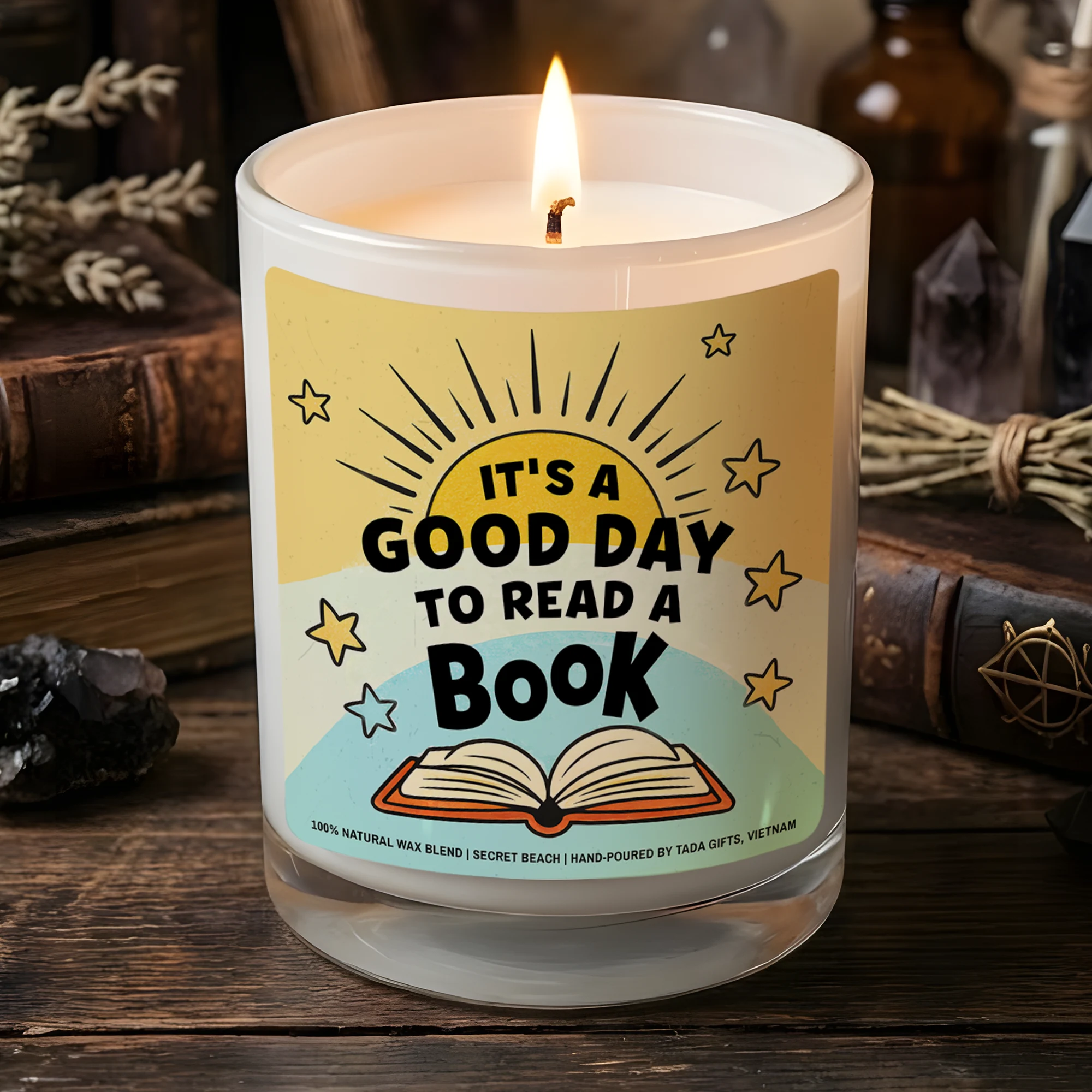 Bookish Candle, Book Lover, Reader Gift, Bookworm Gift, Smut Gift, It’s a good day to read books