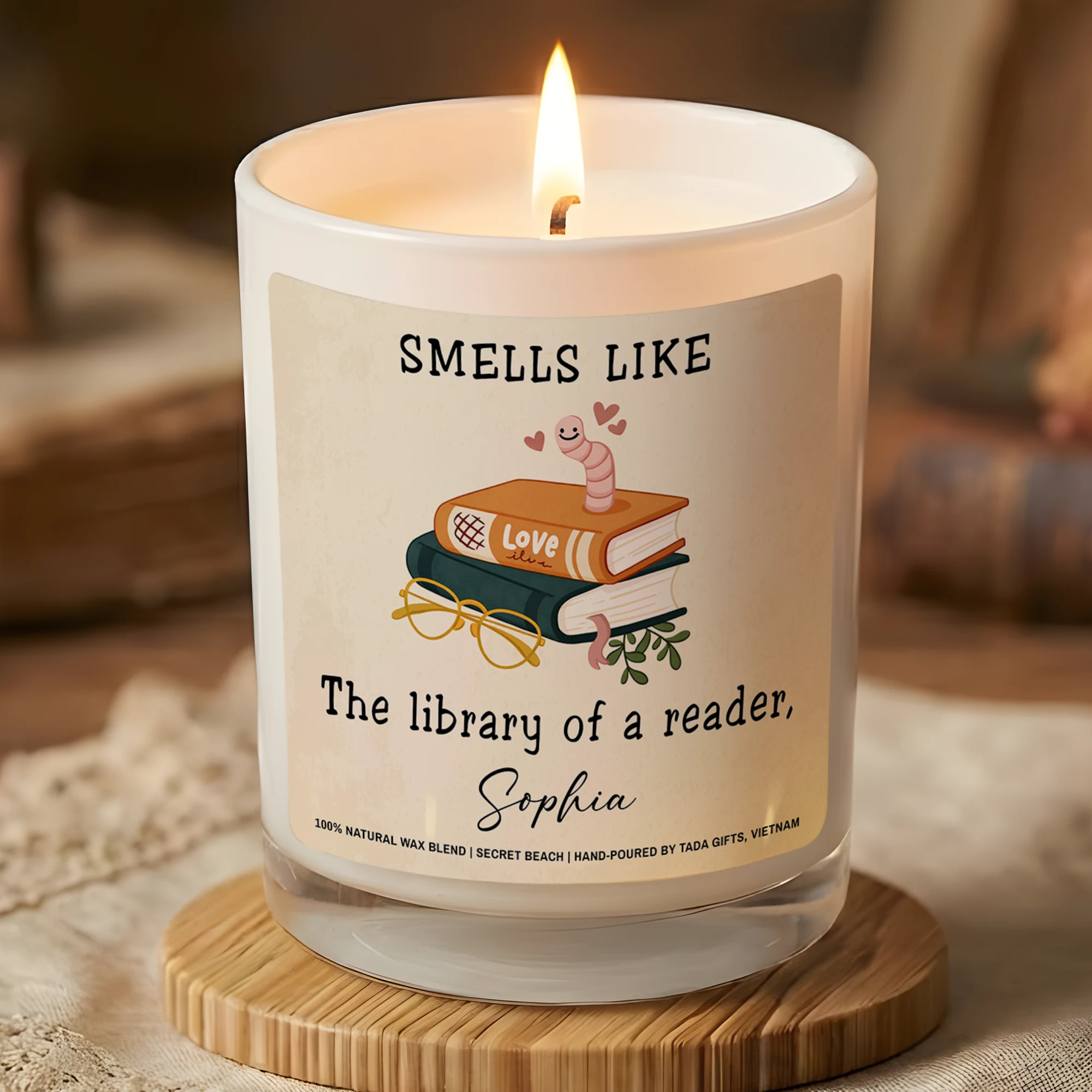 Bookish Candle, Bookish Gifts, Gifts for Book Readers, Reader Gifts, literary candle, This smells like The library of a reader
