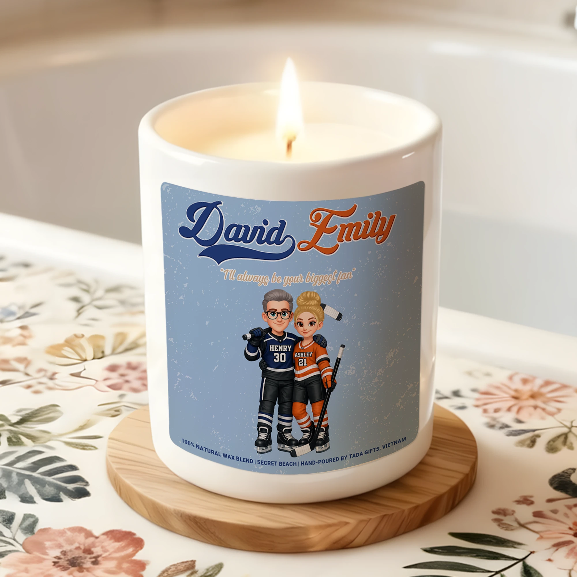Heated Rivalry Candle, I’m Coming To The Cottage, Personalized Family Candle