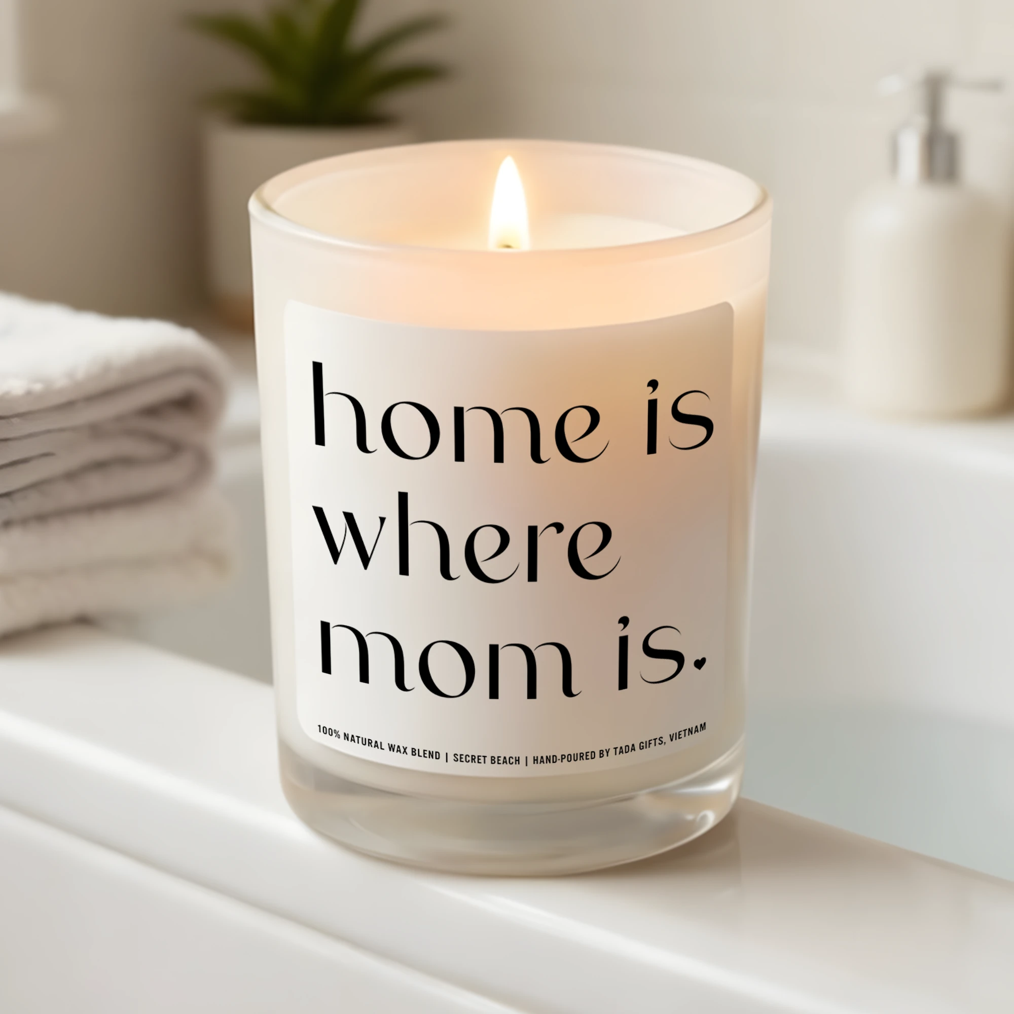 Home Is Where Mom Is – Candle – Soy Wax, Mother’s Day Gift