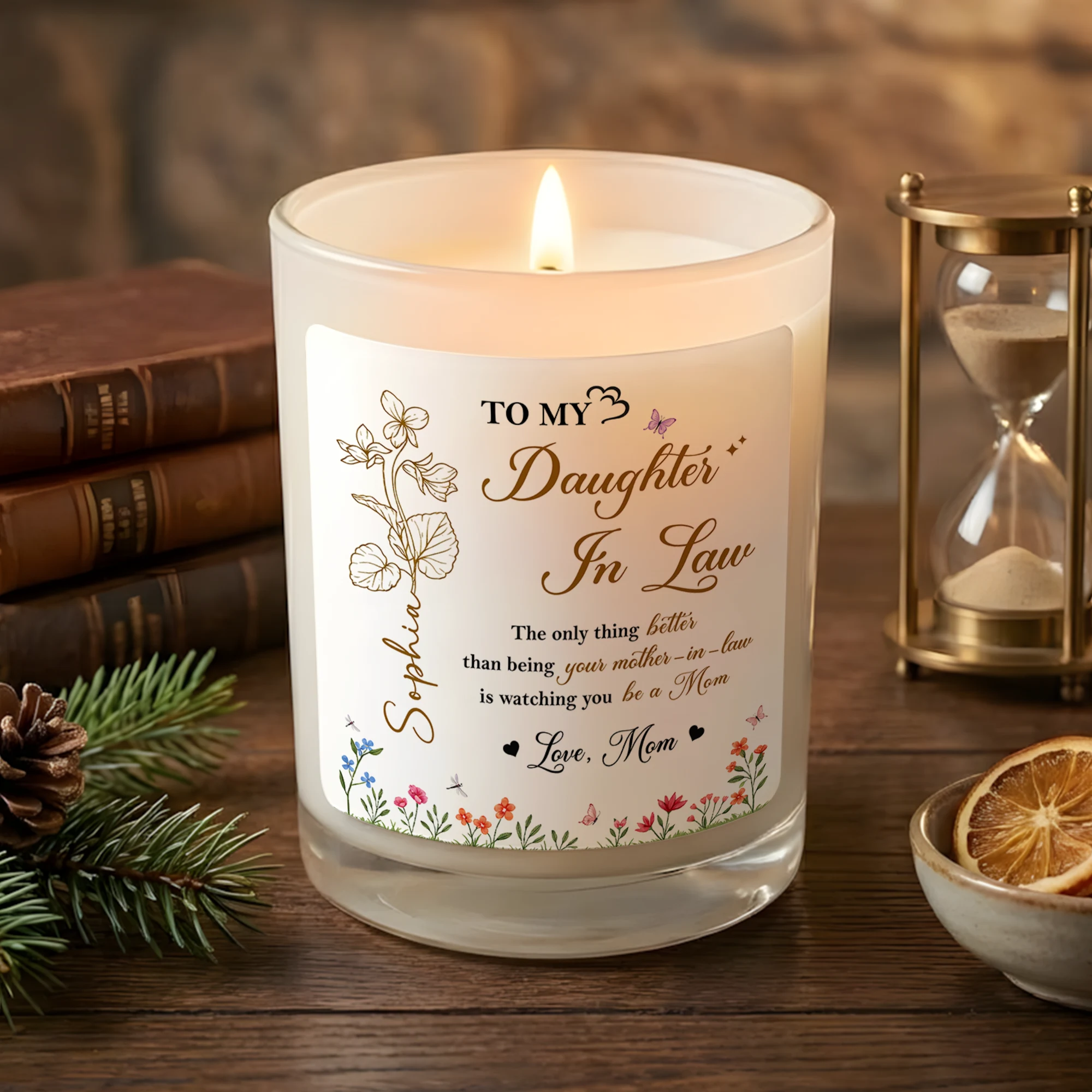 To My Daughter in Law Candle, Mother’s Day Gifts