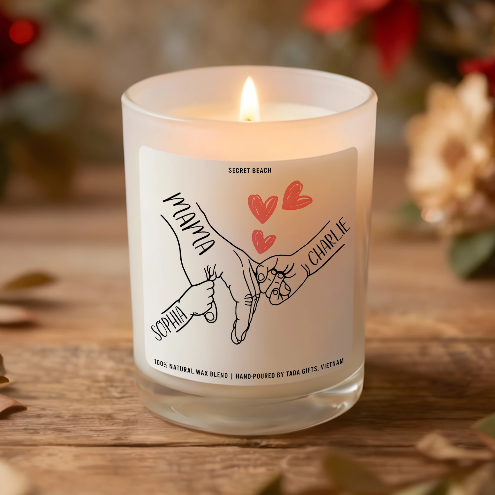 Custom Mother’s Day Gift, Personalized Mom Candle, Custom Names Candle, Mama Gift from Kids