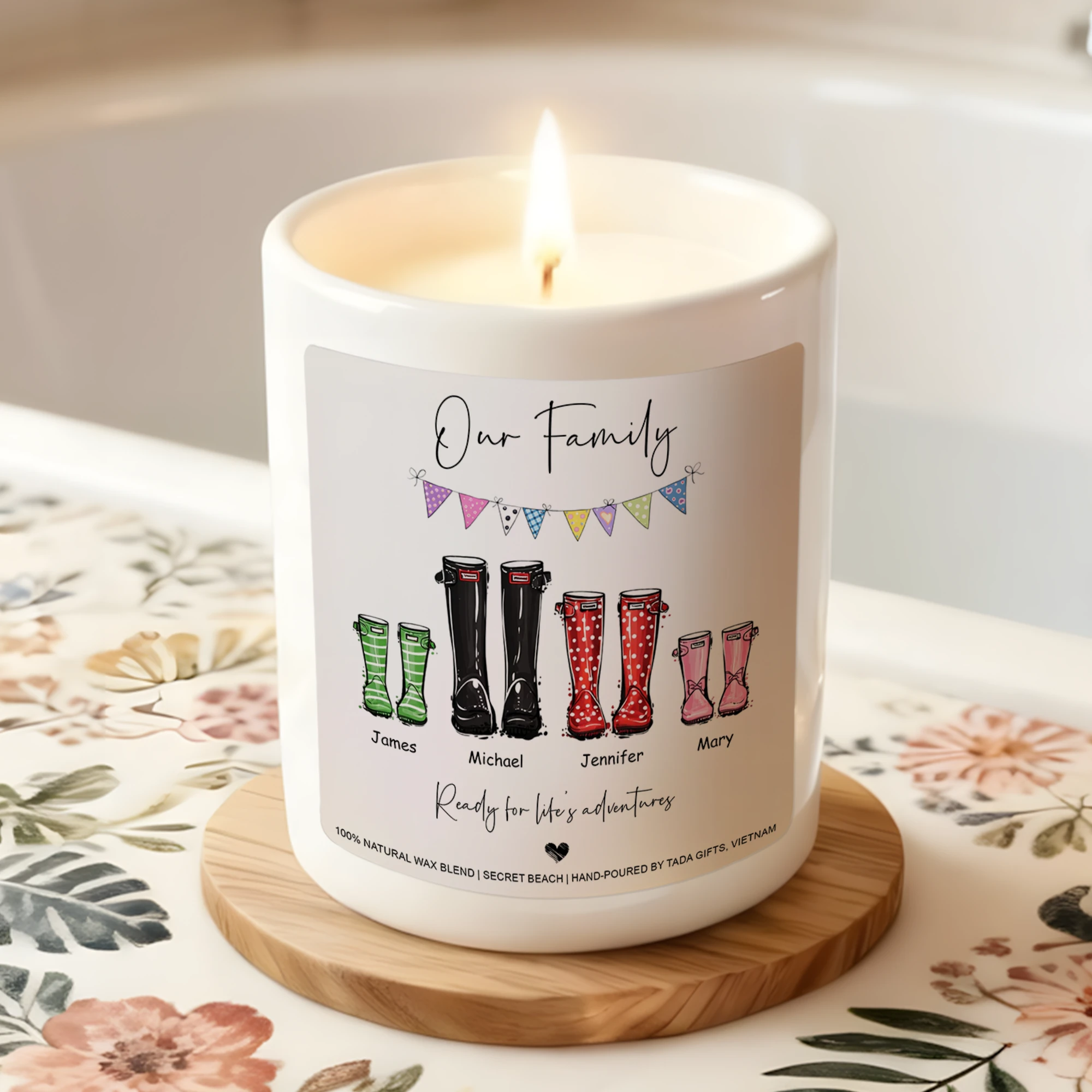 Mother’s Day Gifts, Housewarming Gift, New Home Gift, Personalized Family Gift, New Home Candle, Our Family Candle, Personalized Home Decor