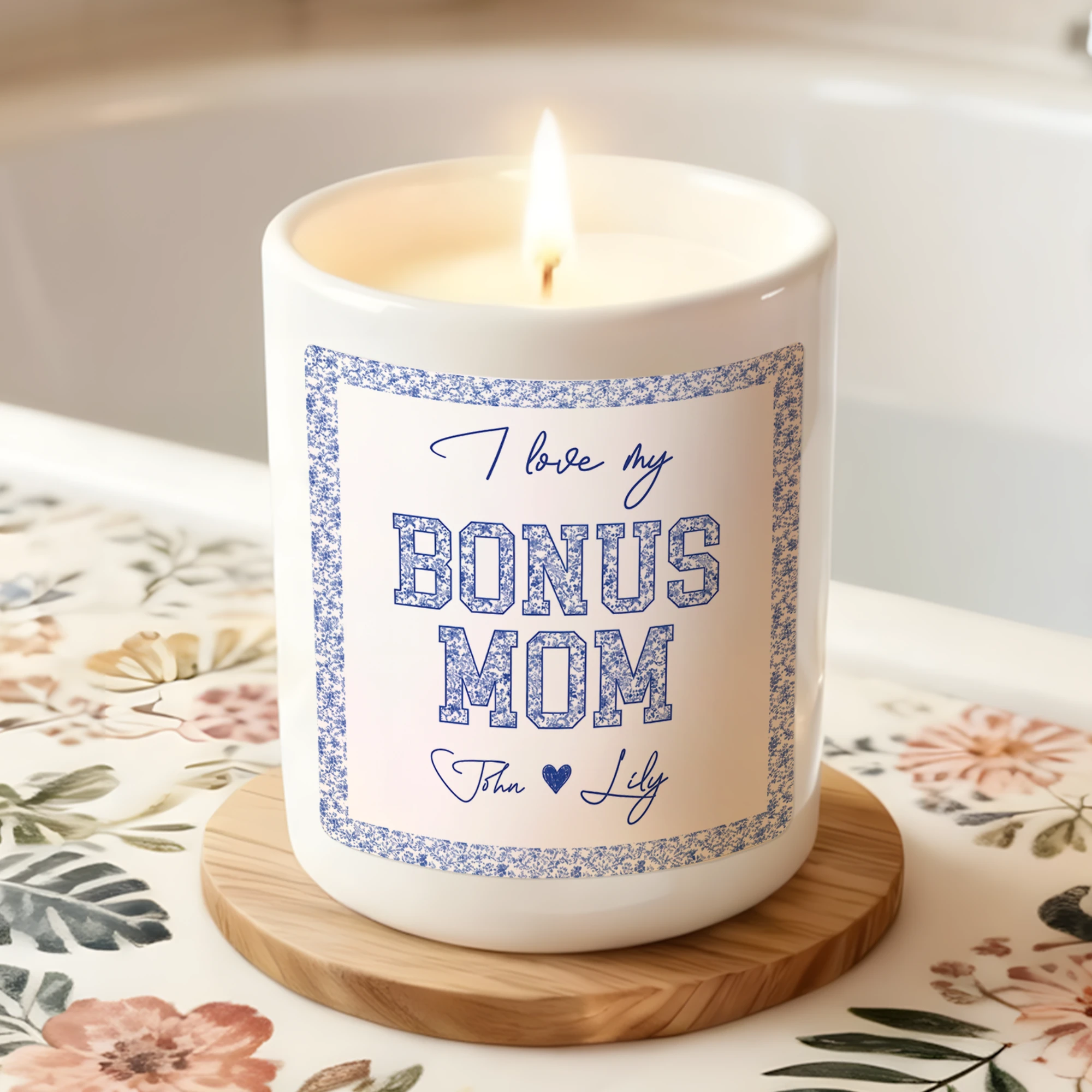 Bonus Mom Candle, Mother’s Day Gifts for Bonus Mom, Personalized Mom Gift, Stepmom Candle, Mothers Day Gifts