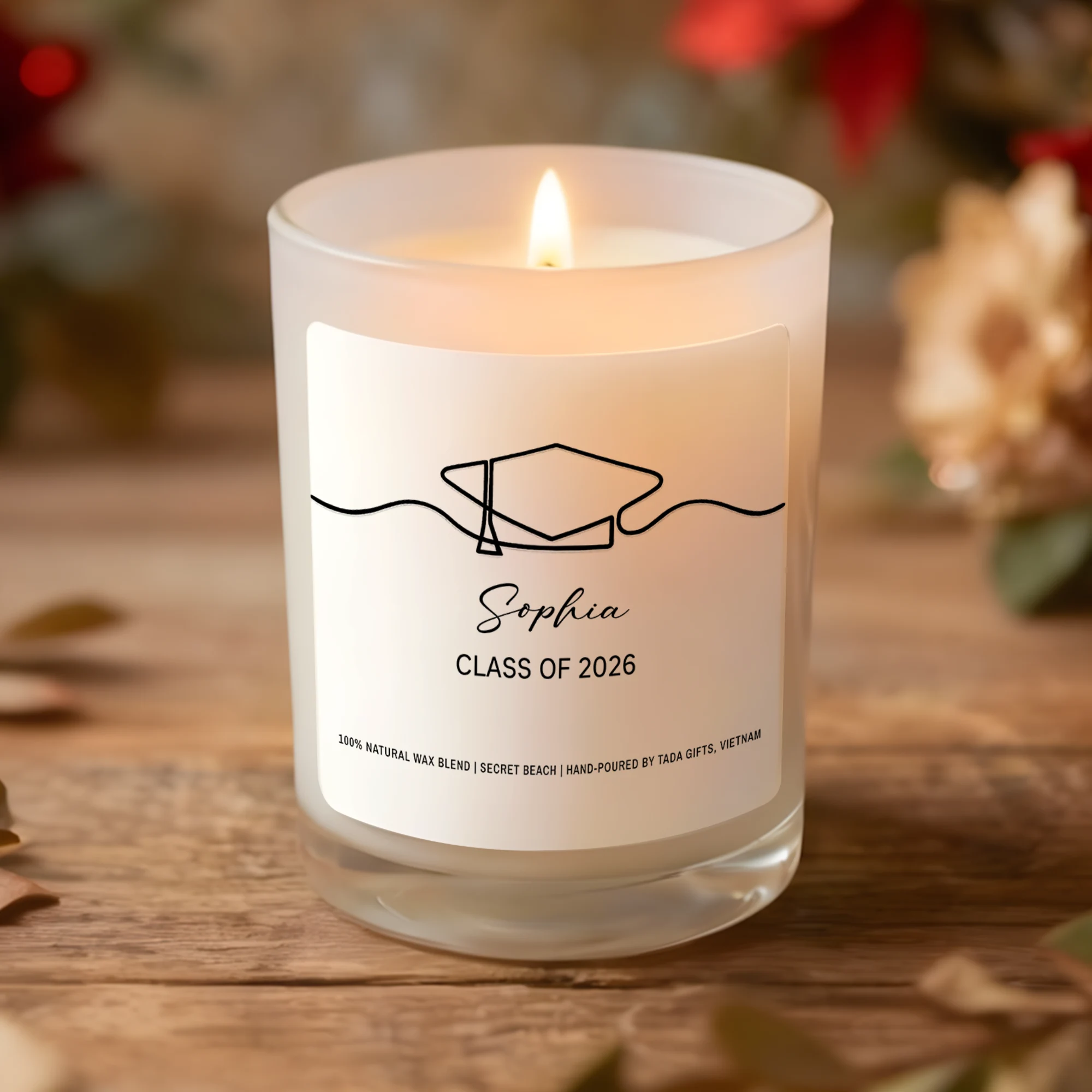 Custom Graduation Candle, Graduation Gift, Graduation Decor, Graduation Party Favors, Graduation Party Decor, Graduation Announcement