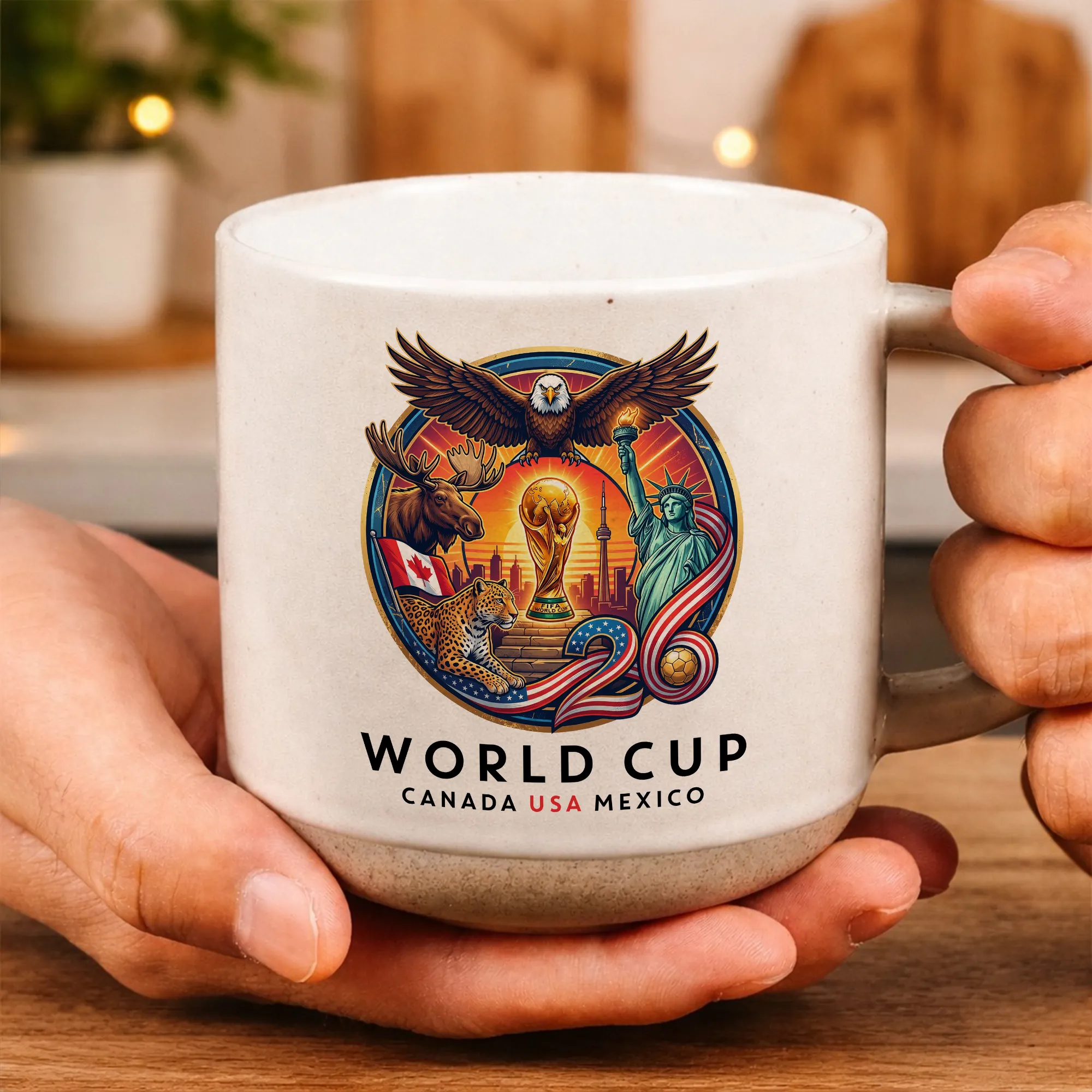 World Cup 2026 Mug, Soccer Gift, Canada USA Mexico Cup Mug, Match Day Gift, Football Fan Coffee Mug