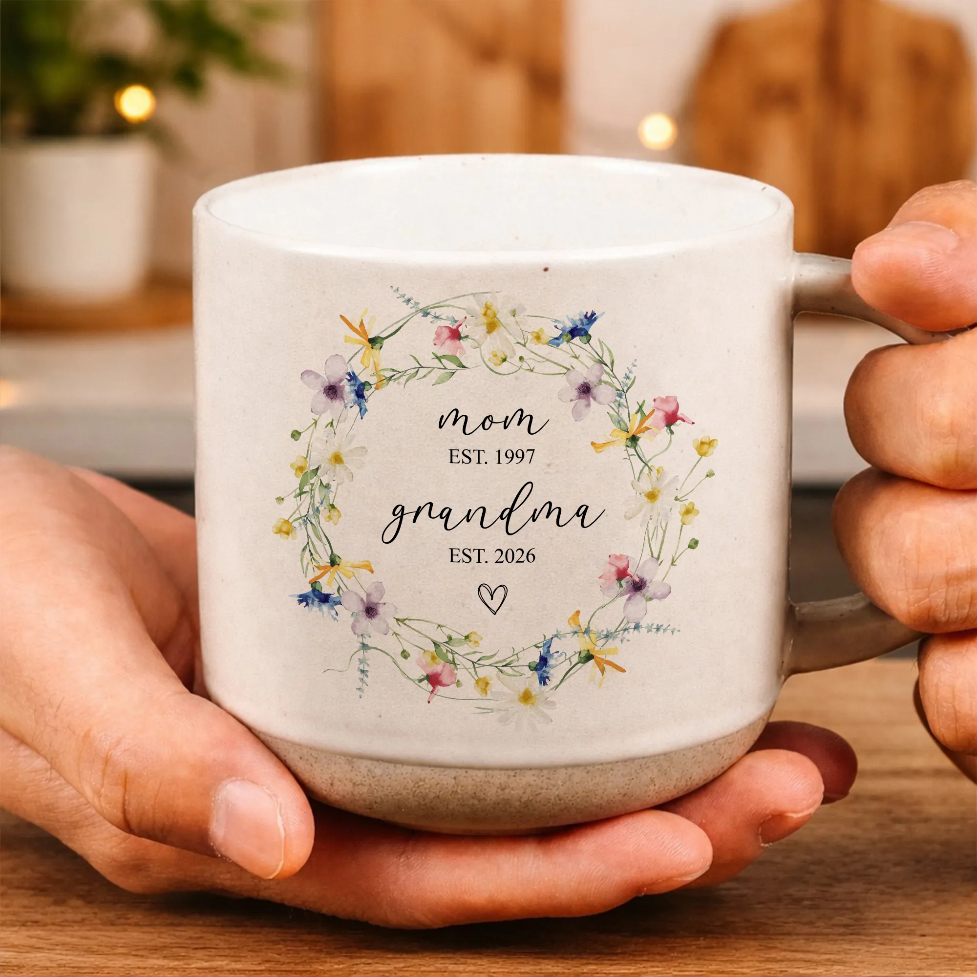 Personalized Mom Pottery Mug, Gift for Mom, Custom Name Coffee Mug, Mommy Mug from Kids, Mothers Day Mug, Ceramic Mug for Mom