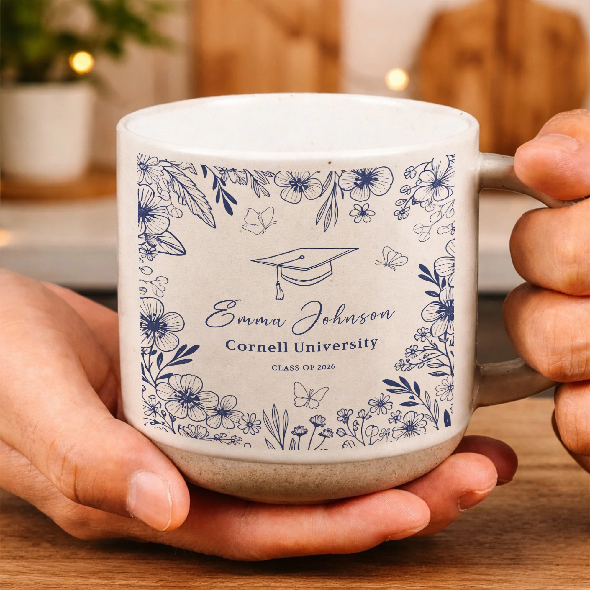 Personalized Graduation Mug, College Graduation Gift, Graduation Pottery Mug, Medical School Graduation Gift, Gift for Friends