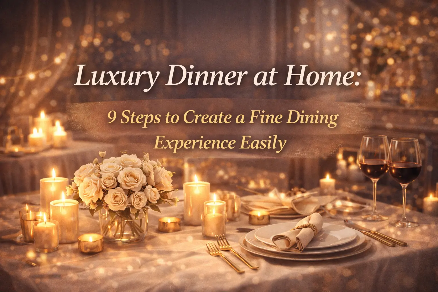 Luxury Dinner at Home: 9 Steps to Create a Fine Dining Experience Easily