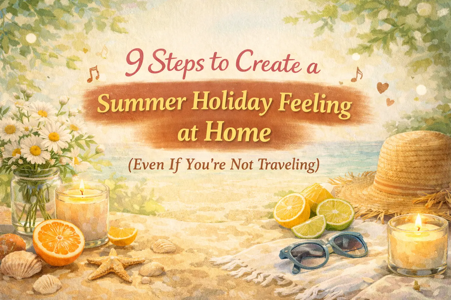 9 Steps to Create a Summer Holiday Feeling at Home (Even If You’re Not Traveling)