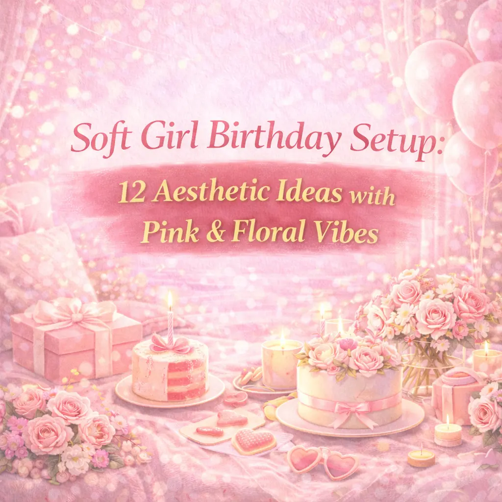 Soft Girl Birthday Setup: 12 Aesthetic Ideas with Pink & Floral Vibes