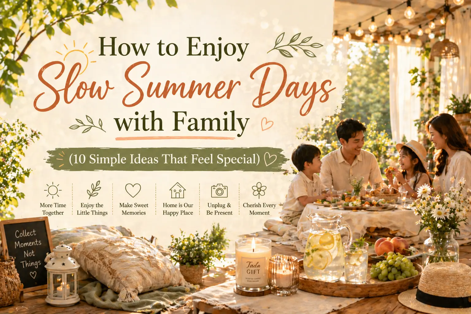 How to Enjoy Slow Summer Days with Family (10 Simple Ideas That Feel Special)