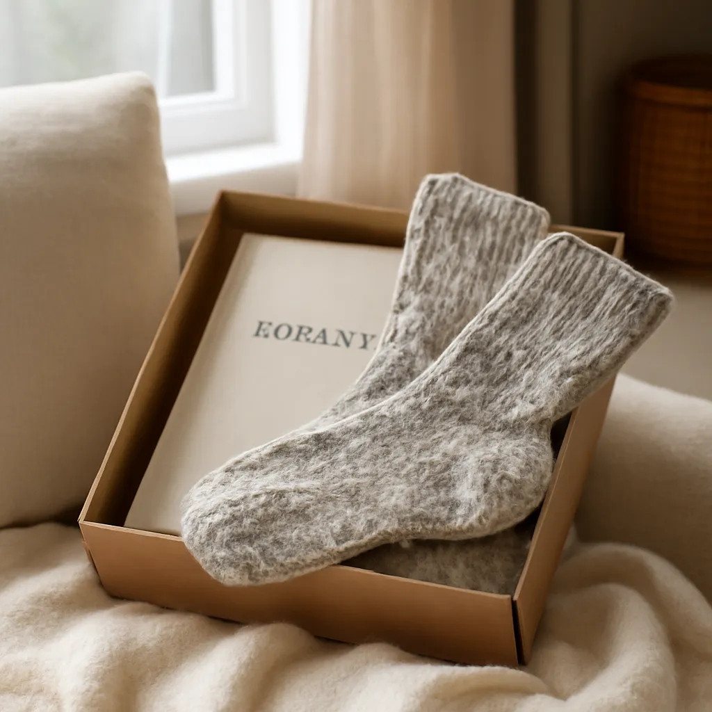 Cozy stay-at-home gift with book and socks