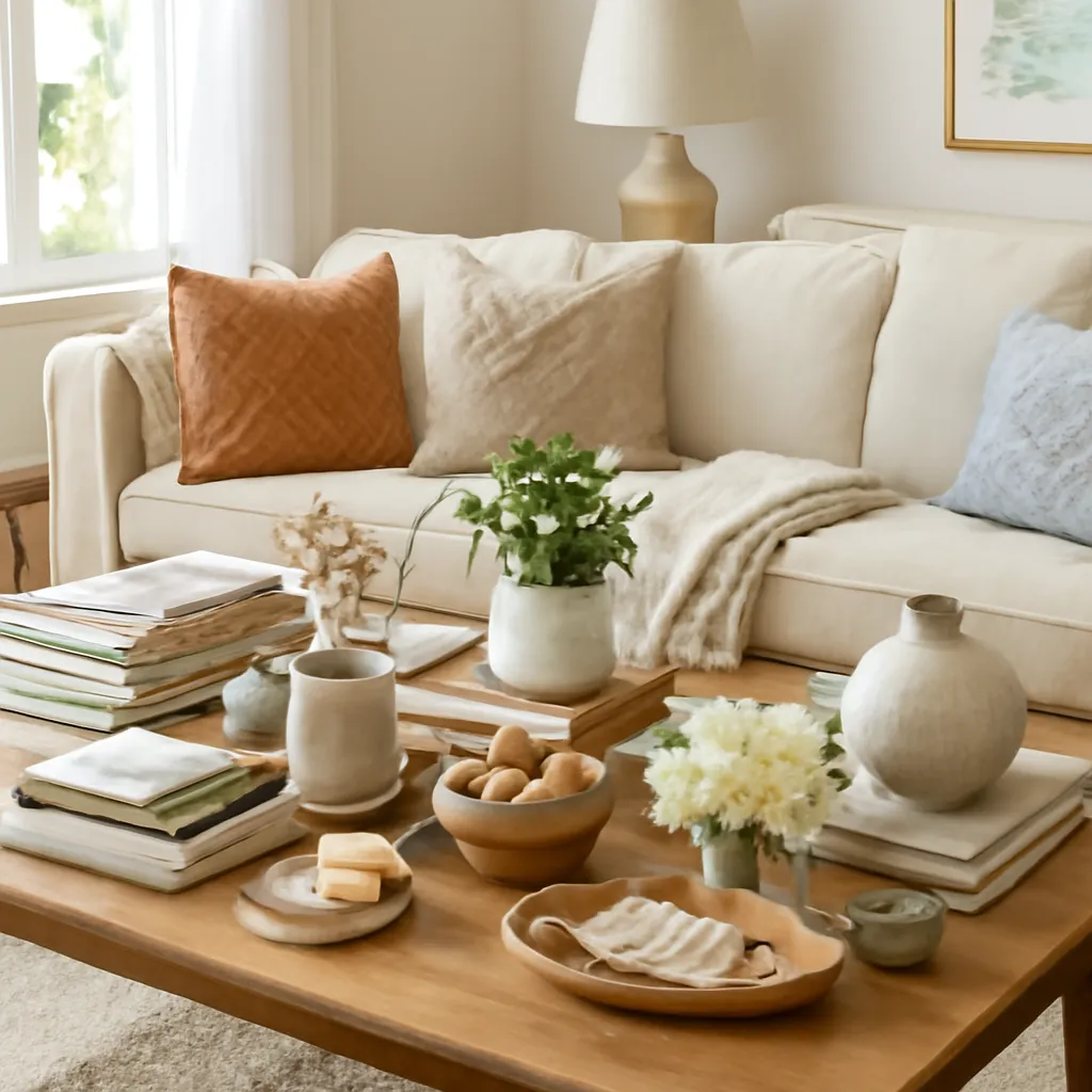 Living room decor mistake with too many items