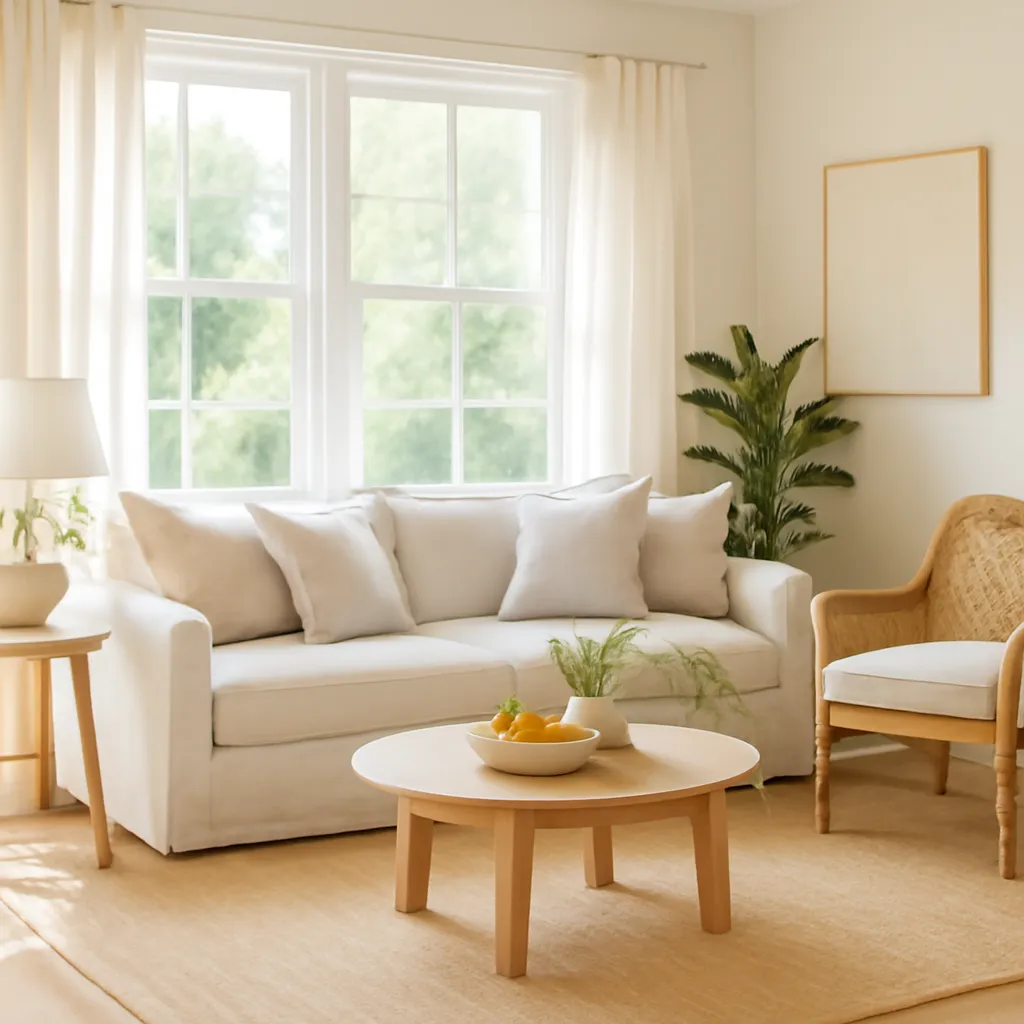 Bright cozy home with airy neutral decor