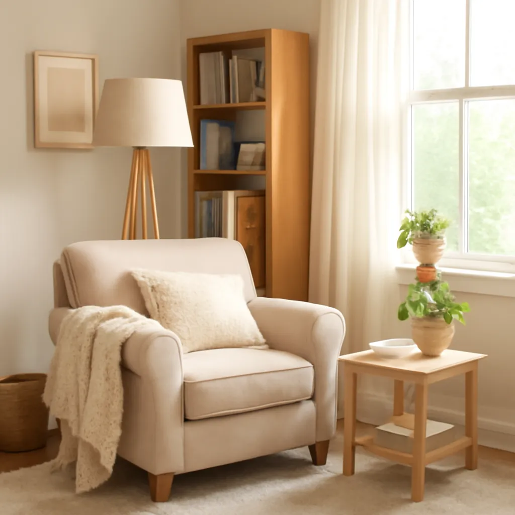 Cozy reading space for small home