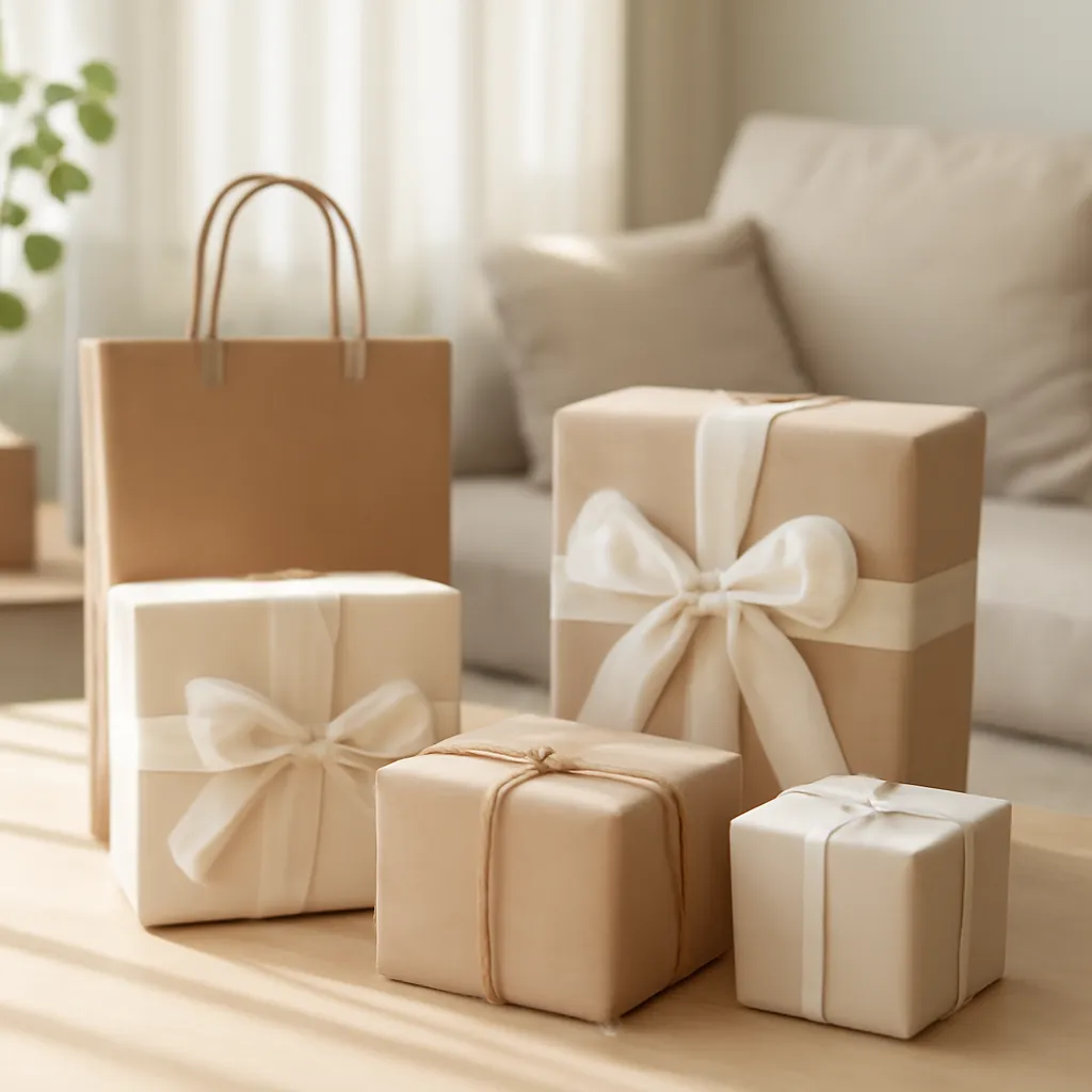 Premium neutral gift packaging
