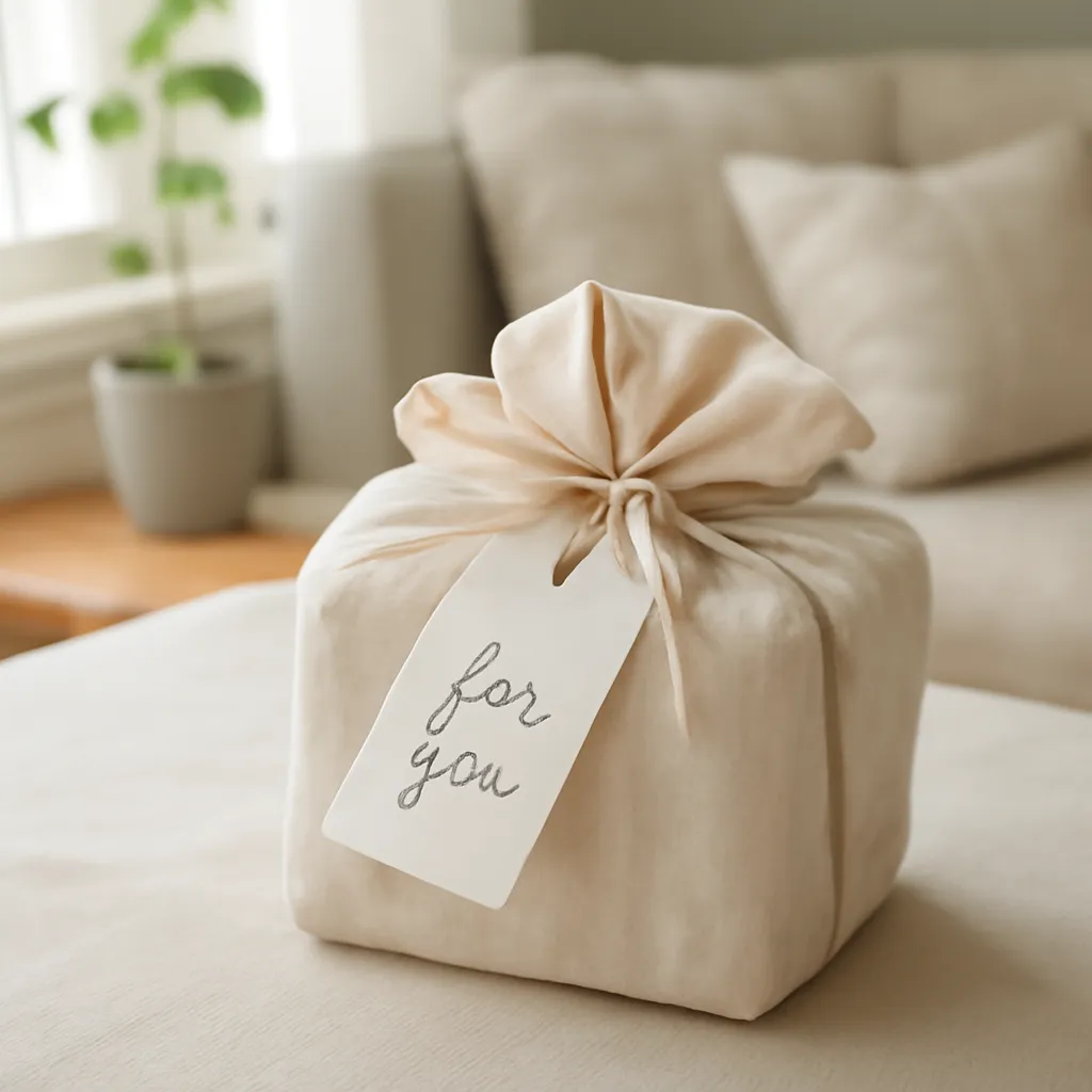 Meaningful gift with soft wrapping