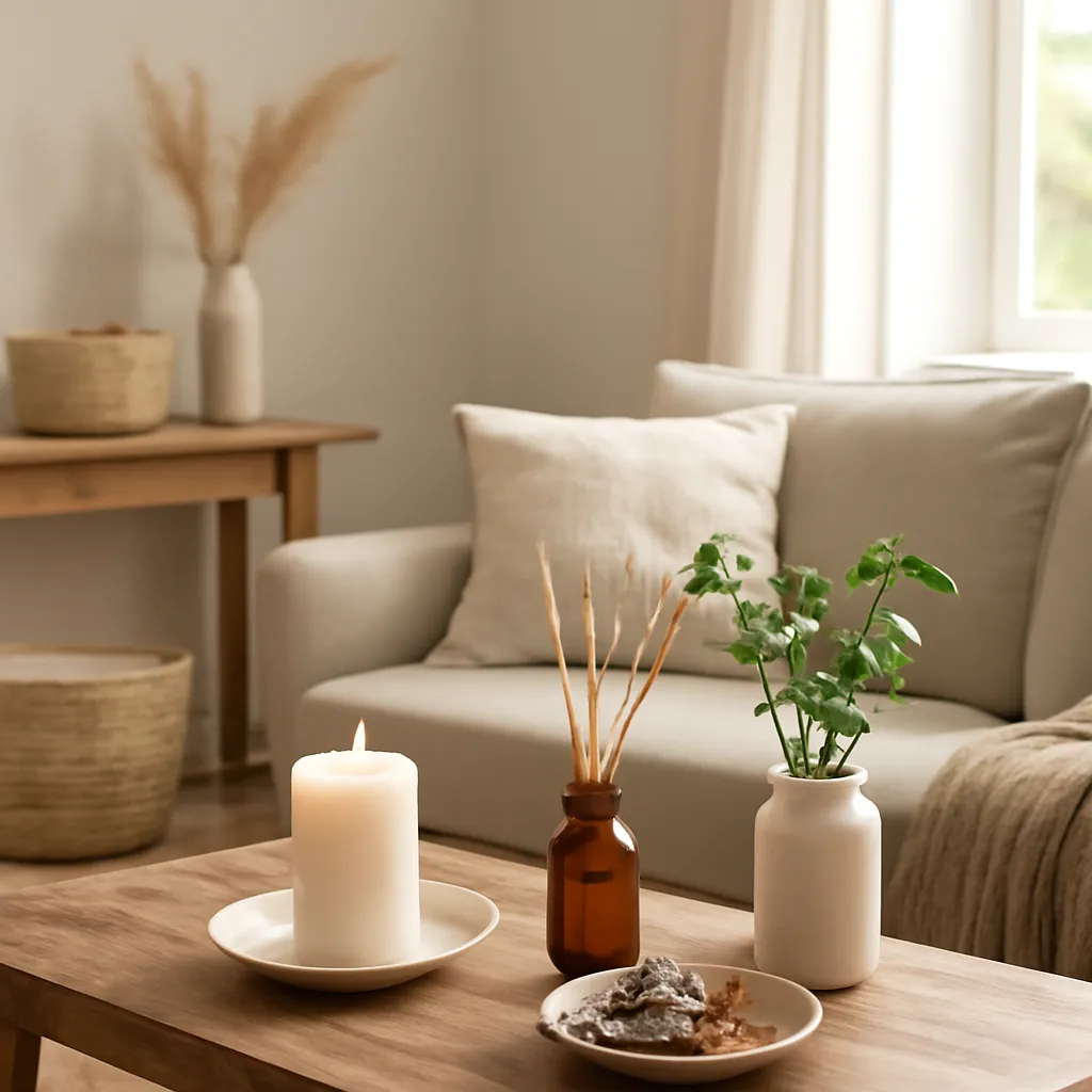 Room-by-room home scent guide with natural materials